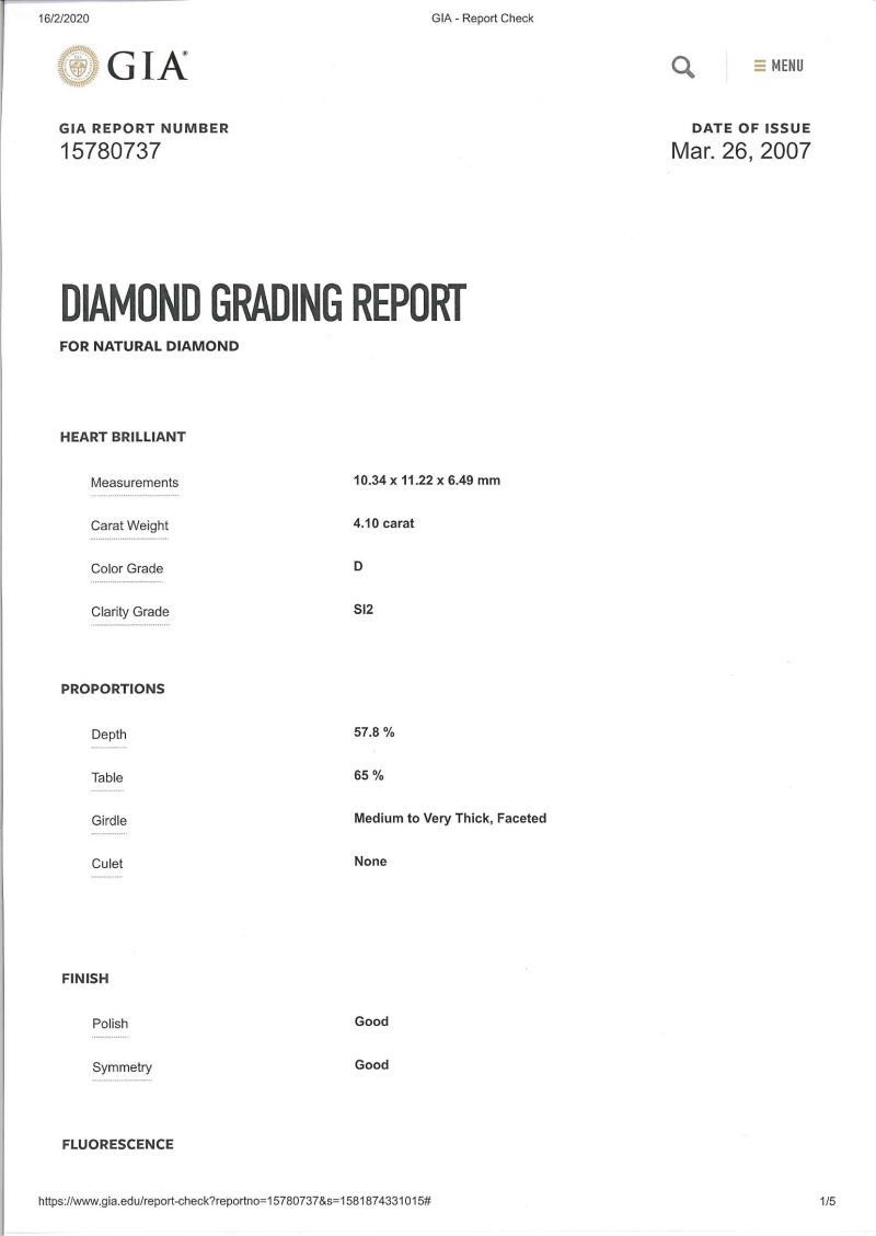 Bartorelli Italian Jewels | ORECCHINI CUORE PENDENTE IN ORO BIANCO E DIAMANTI - F.199 (2)