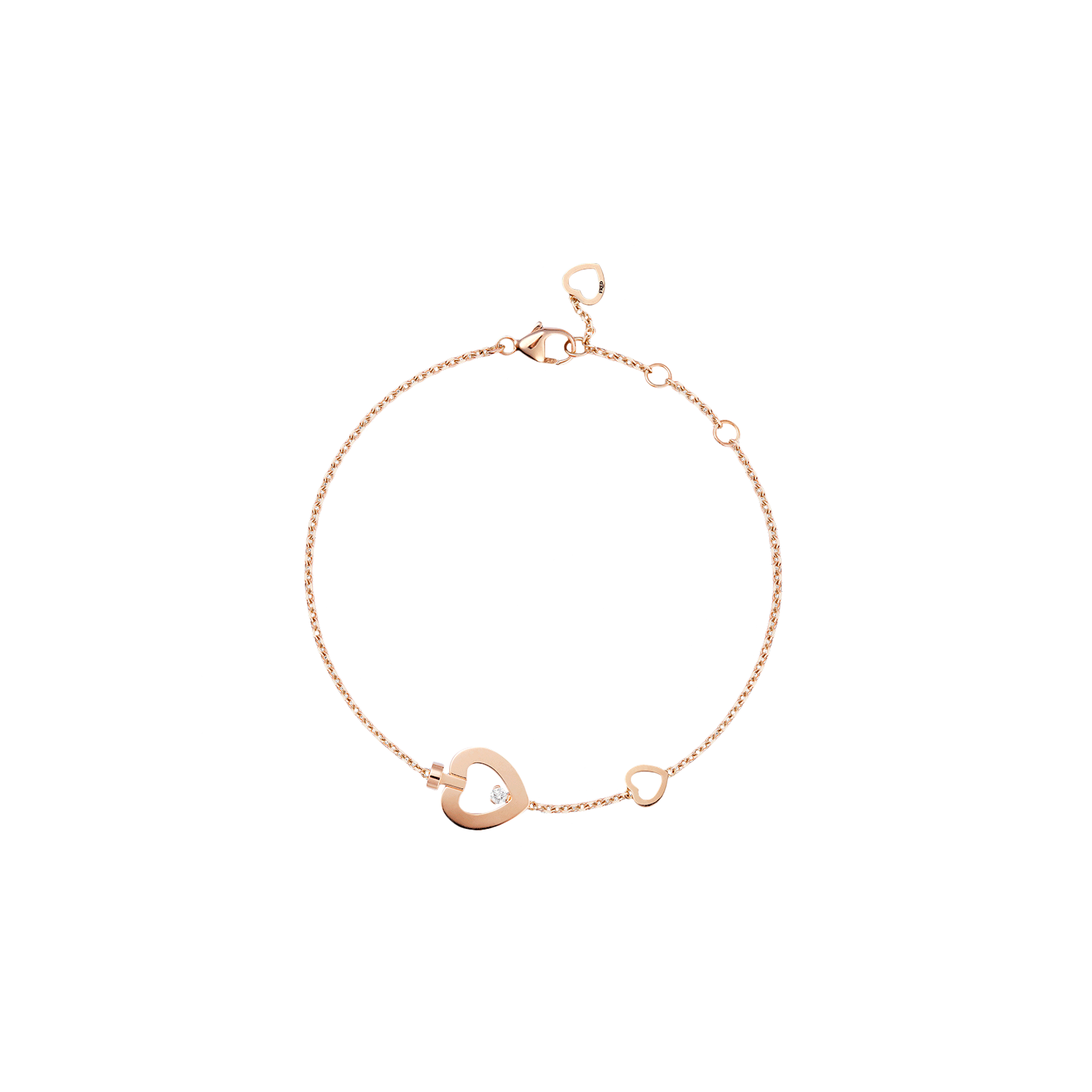 Fred | BRACCIALE PRETTY WOMAN MODELLO XS IN ORO ROSA E DIAMANTE - 6B1090 - 6B1090 (1)