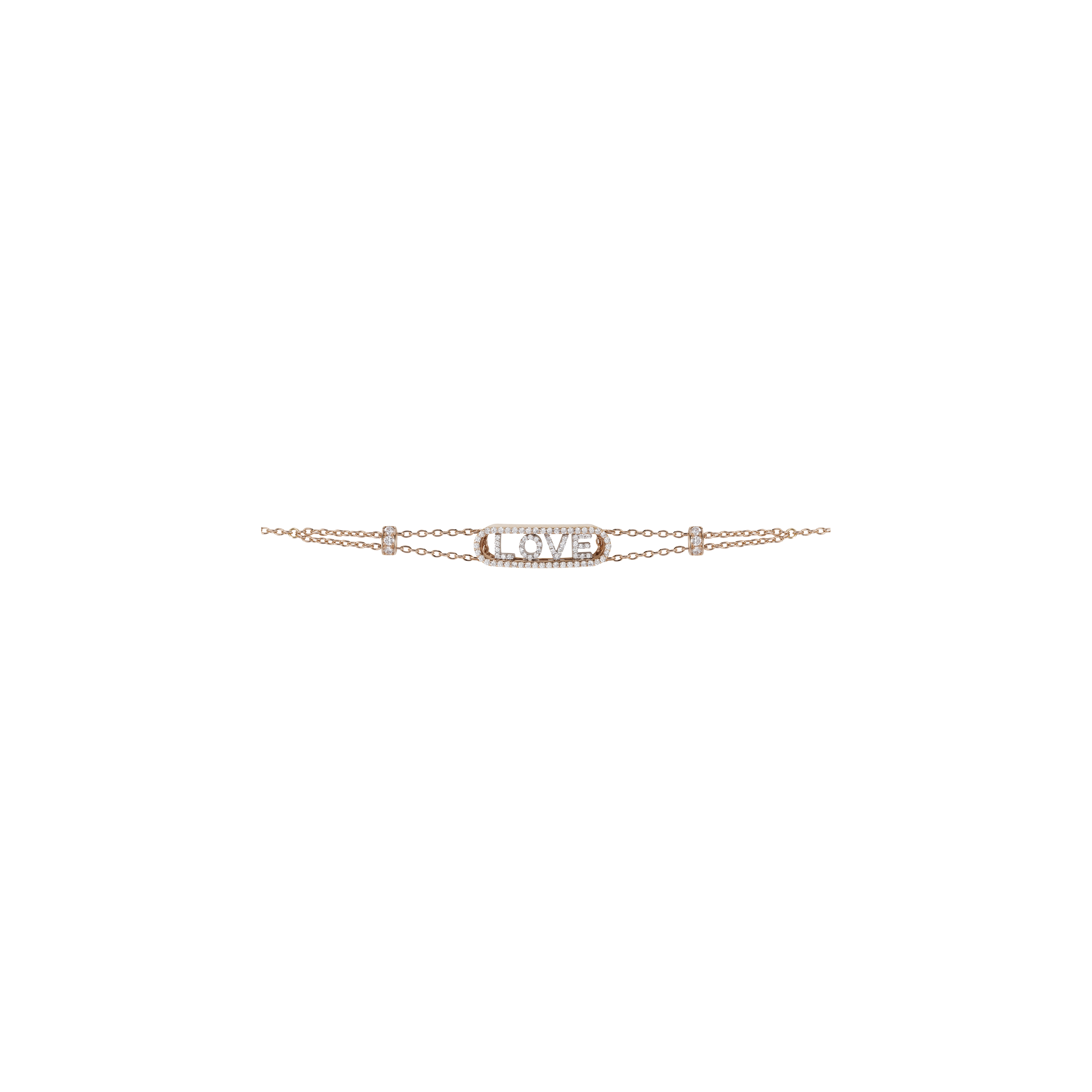 Bartorelli Italian Jewels | BRACCIALE IN ORO ROSA E ORO BIANCO CON DIAMANTI 
