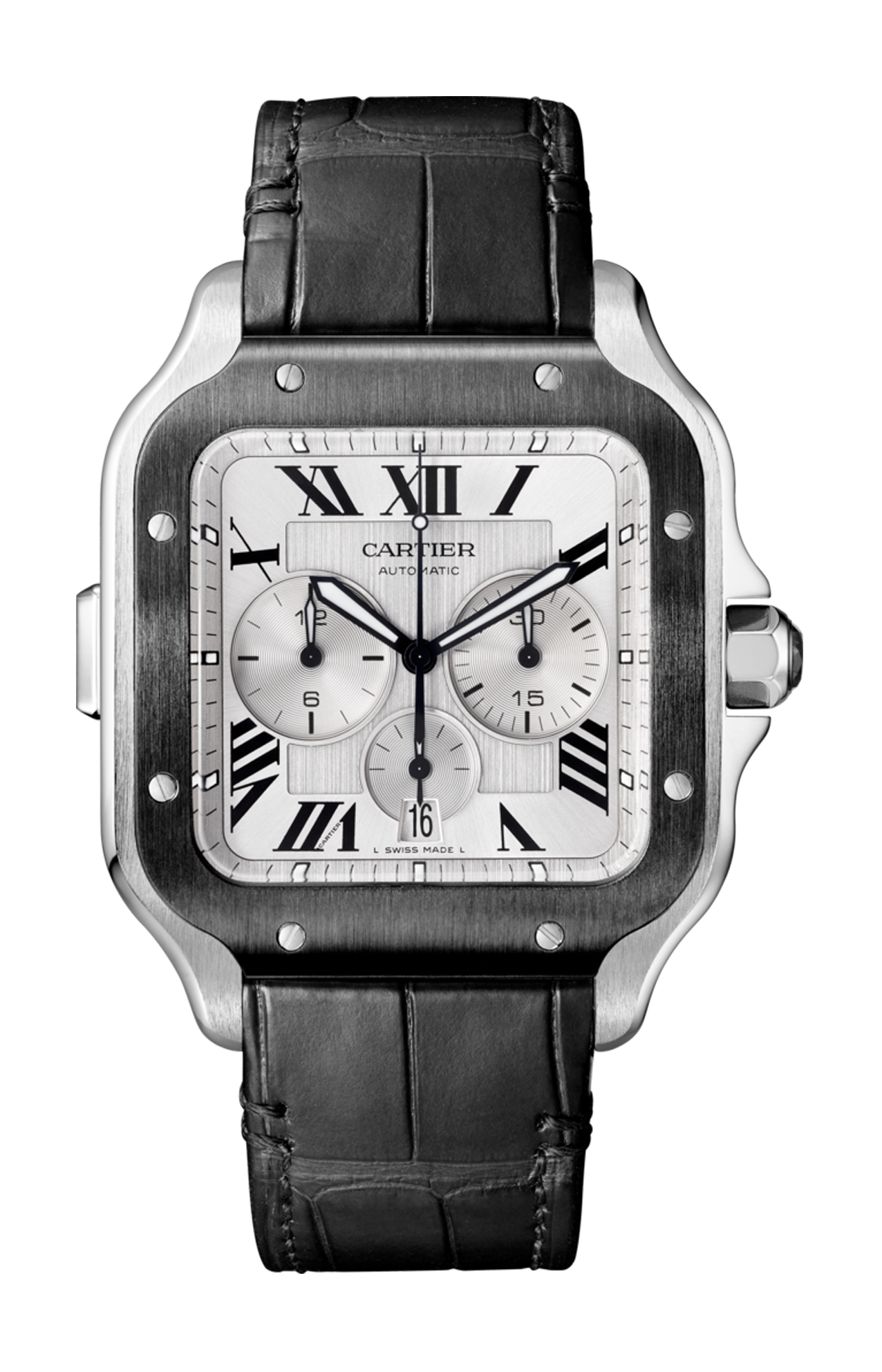 Cartier | SANTOS DE CARTIER CRONOGRAFO, MODELLO EXTRA-LARGE, ACCIAIO, AUTOMATICO - WSSA0017 (2)