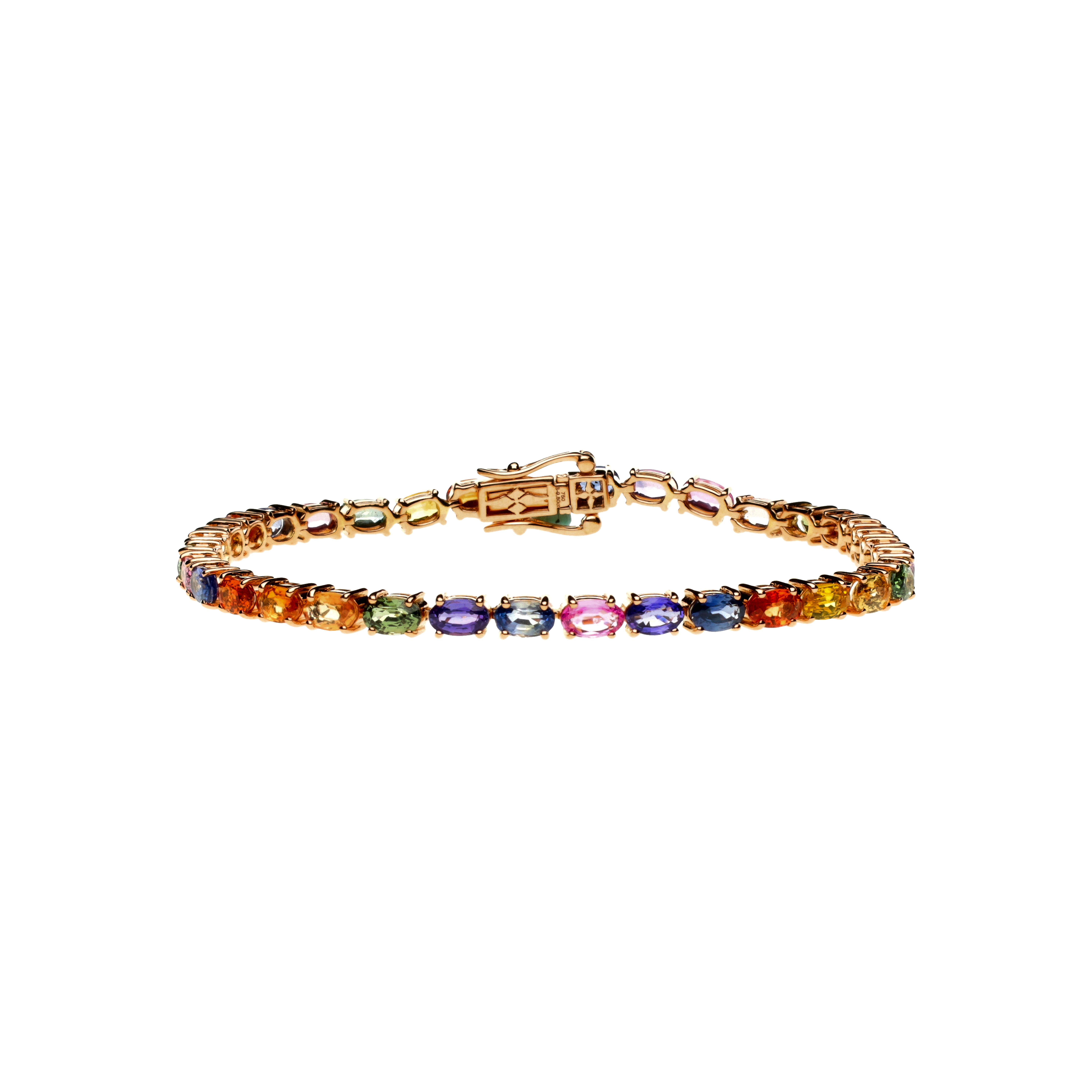 Bartorelli Italian Jewels | BRACCIALE IN ORO ROSA E ZAFFIRI MULTICOLOR - AB1660 (2)