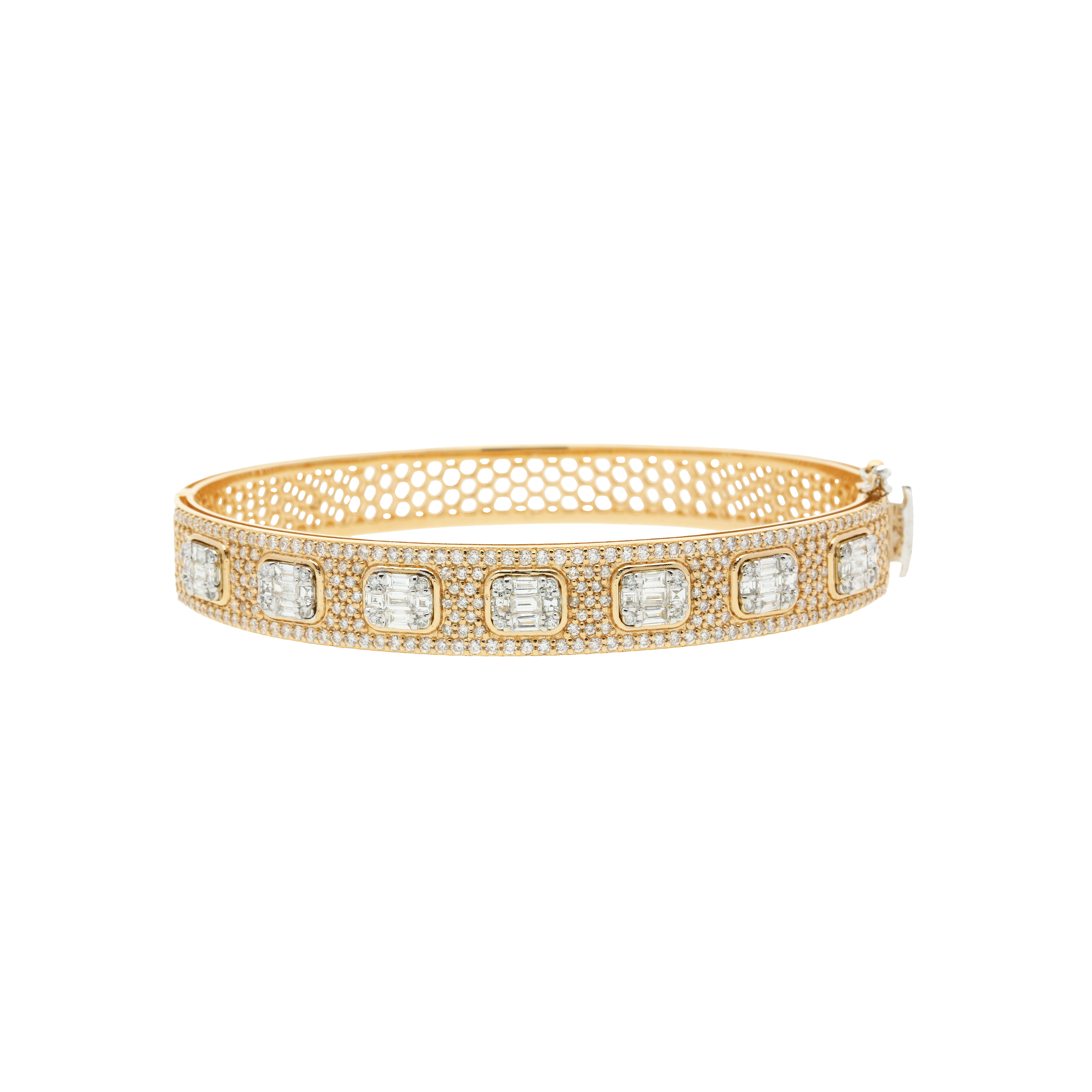 Bartorelli Italian Jewels | BRACCIALE RIGIDO IN ORO ROSA E DIAMANTI BIANCHI - AB1755/90788 (1)