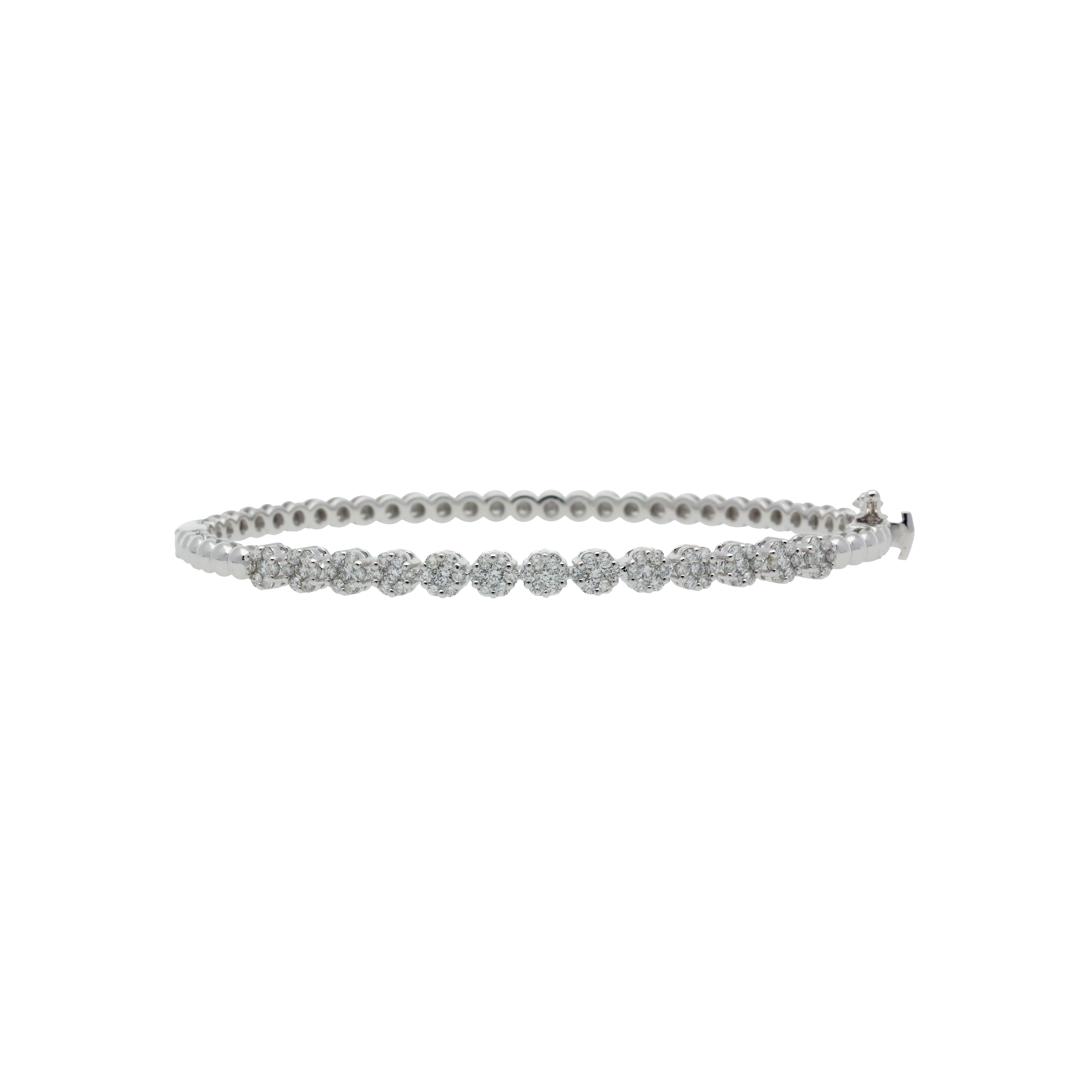 Bartorelli Italian Jewels | BRACCIALE RIGIDO IN ORO BIANCO E DIAMANTI BIANCHI - AB1761/B (1)