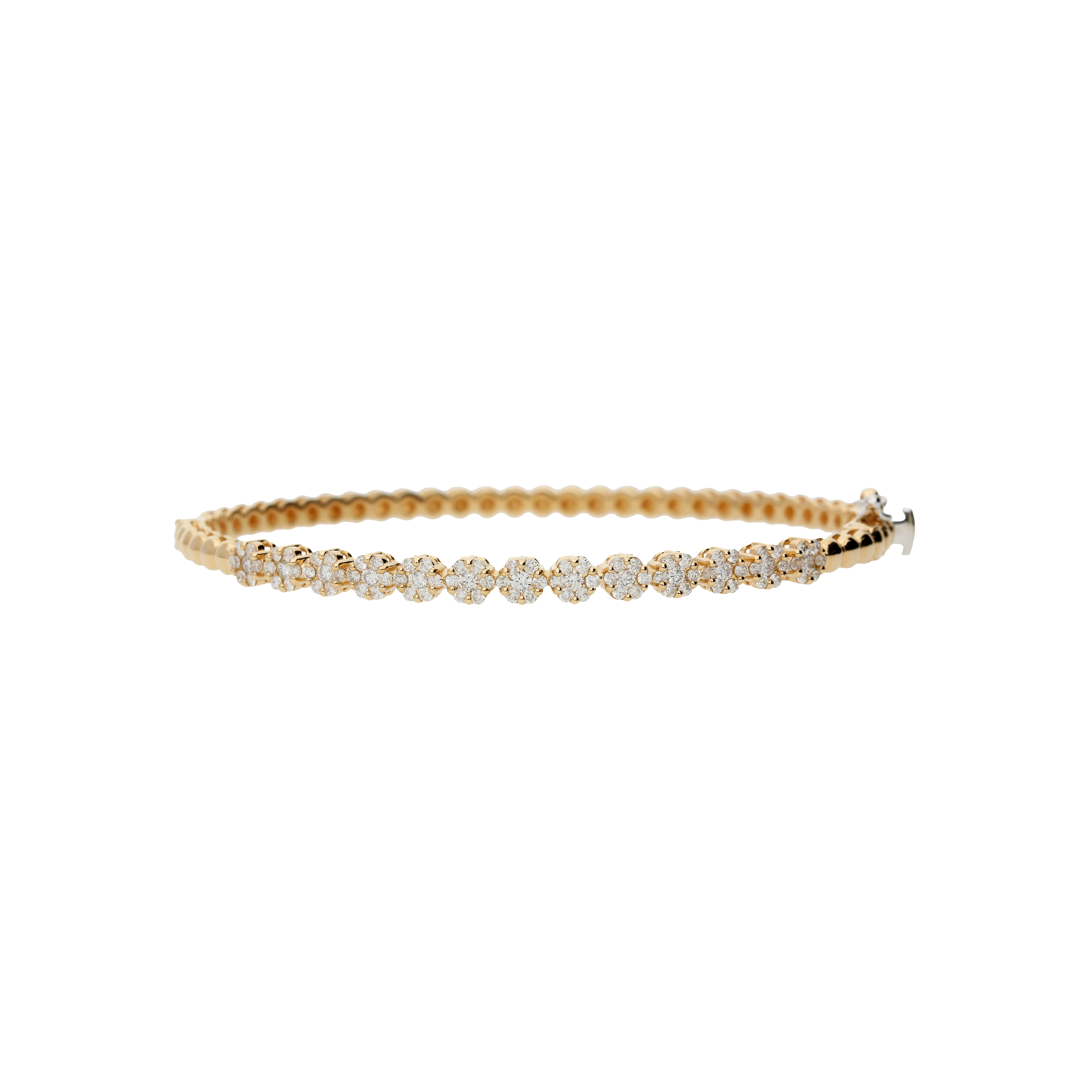 Bartorelli Italian Jewels | BRACCIALE RIGIDO IN ORO ROSA E DIAMANTI BIANCHI - AB1761/R (1)