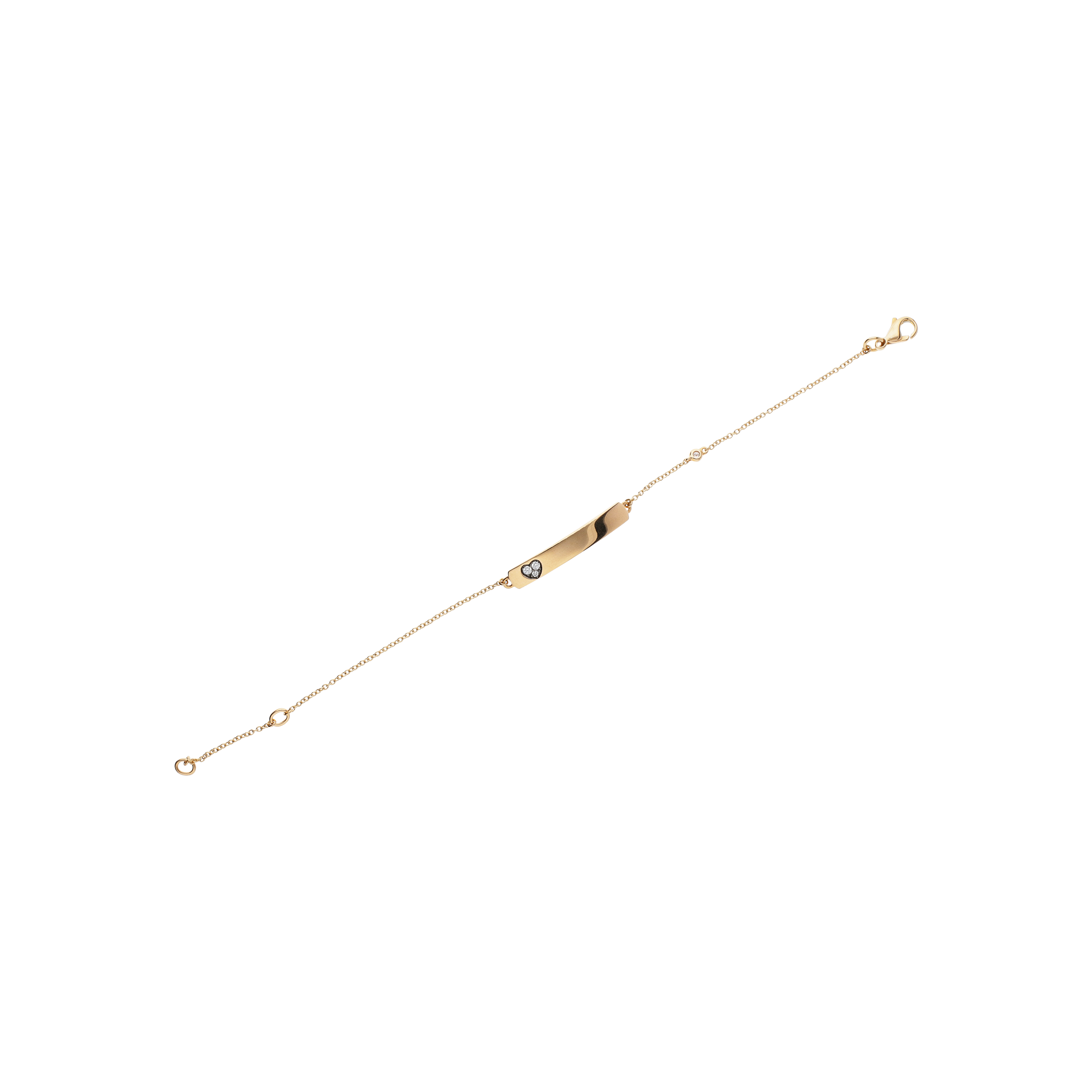 Bartorelli Italian Jewels | BRACCIALE IN ORO ROSA CON CUORE IN DIAMANTI BIANCHI - VB24477DP (1)