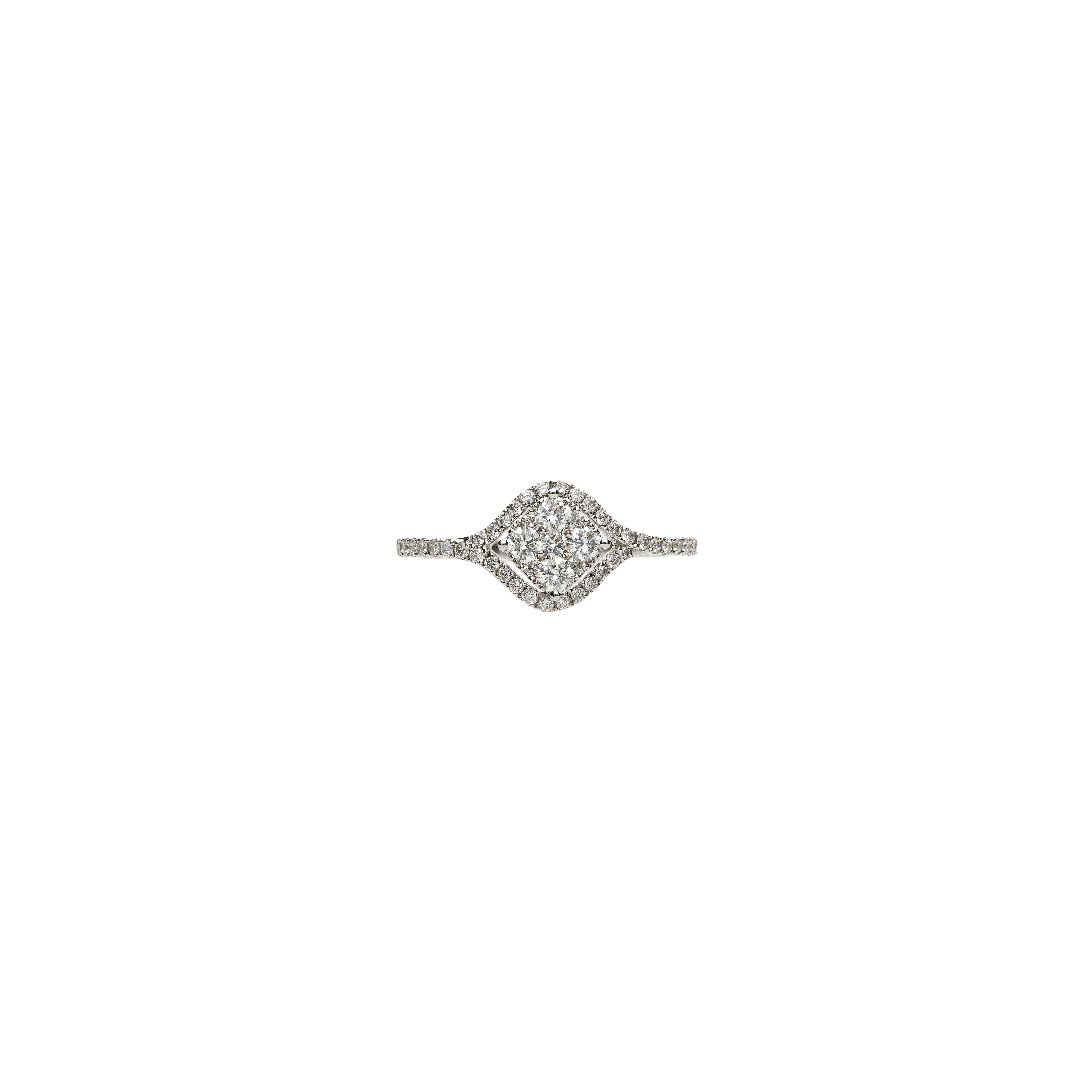 Bartorelli Italian Jewels | ANELLO ROMBO IN ORO BIANCO CON DIAMANTI - MR92153DW (2)