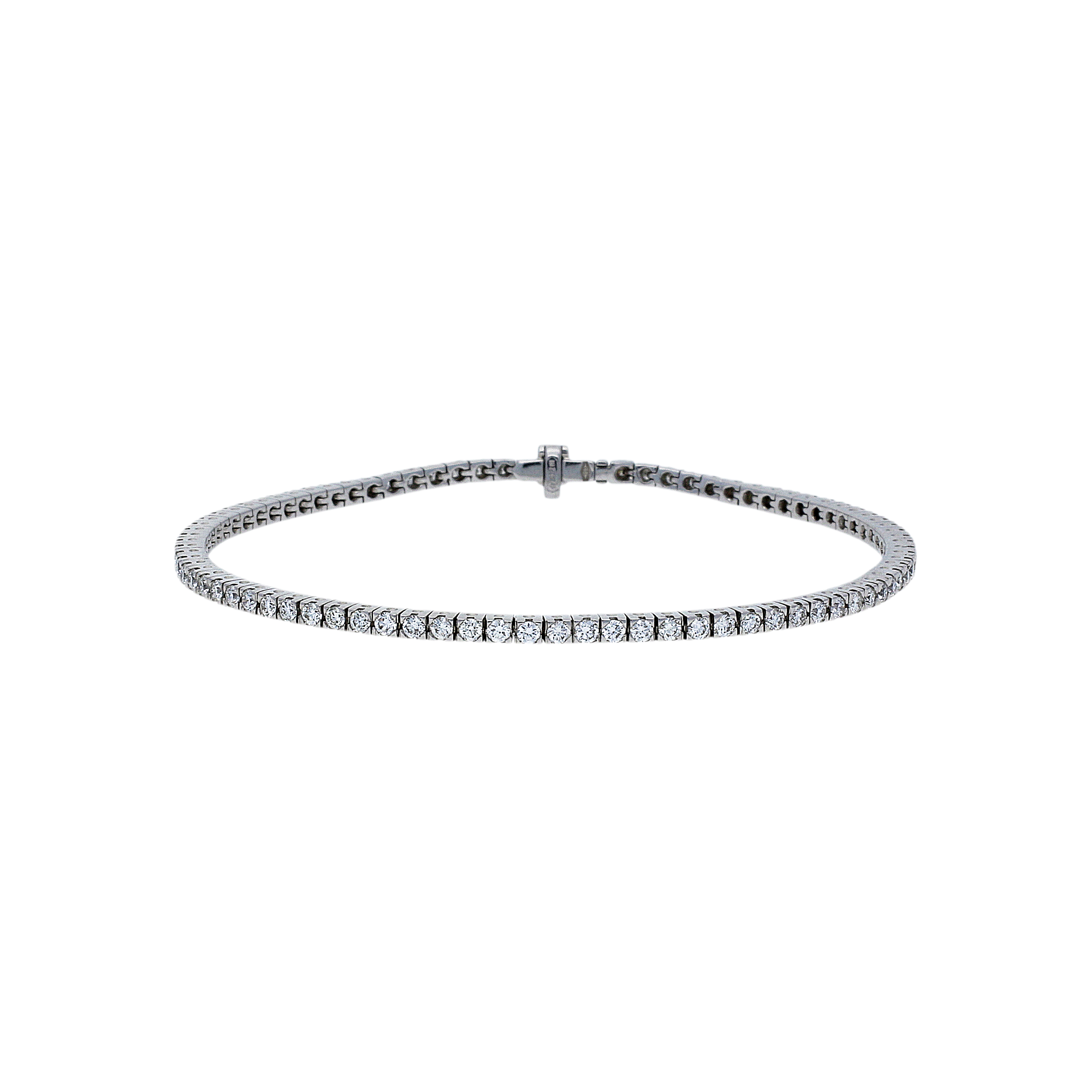 Bartorelli Italian Jewels | BRACCIALE TENNIS IN ORO BIANCO E DIAMANTI - BABR216 (1)