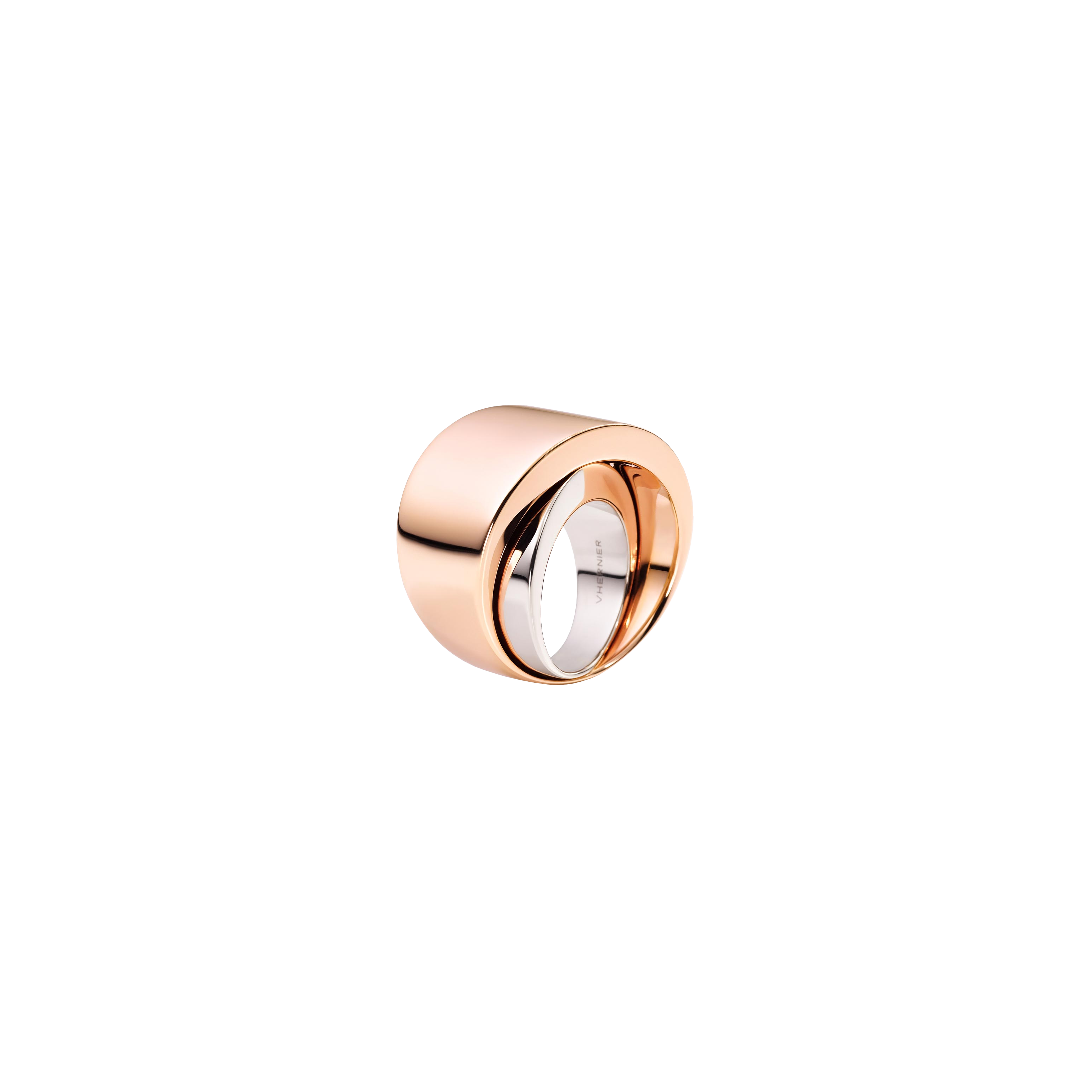 Vhernier | ANELLO TOURBILLON IN ORO ROSA 18K E ORO BIANCO 18K NON RODIATO - PN0527A0001 (1)