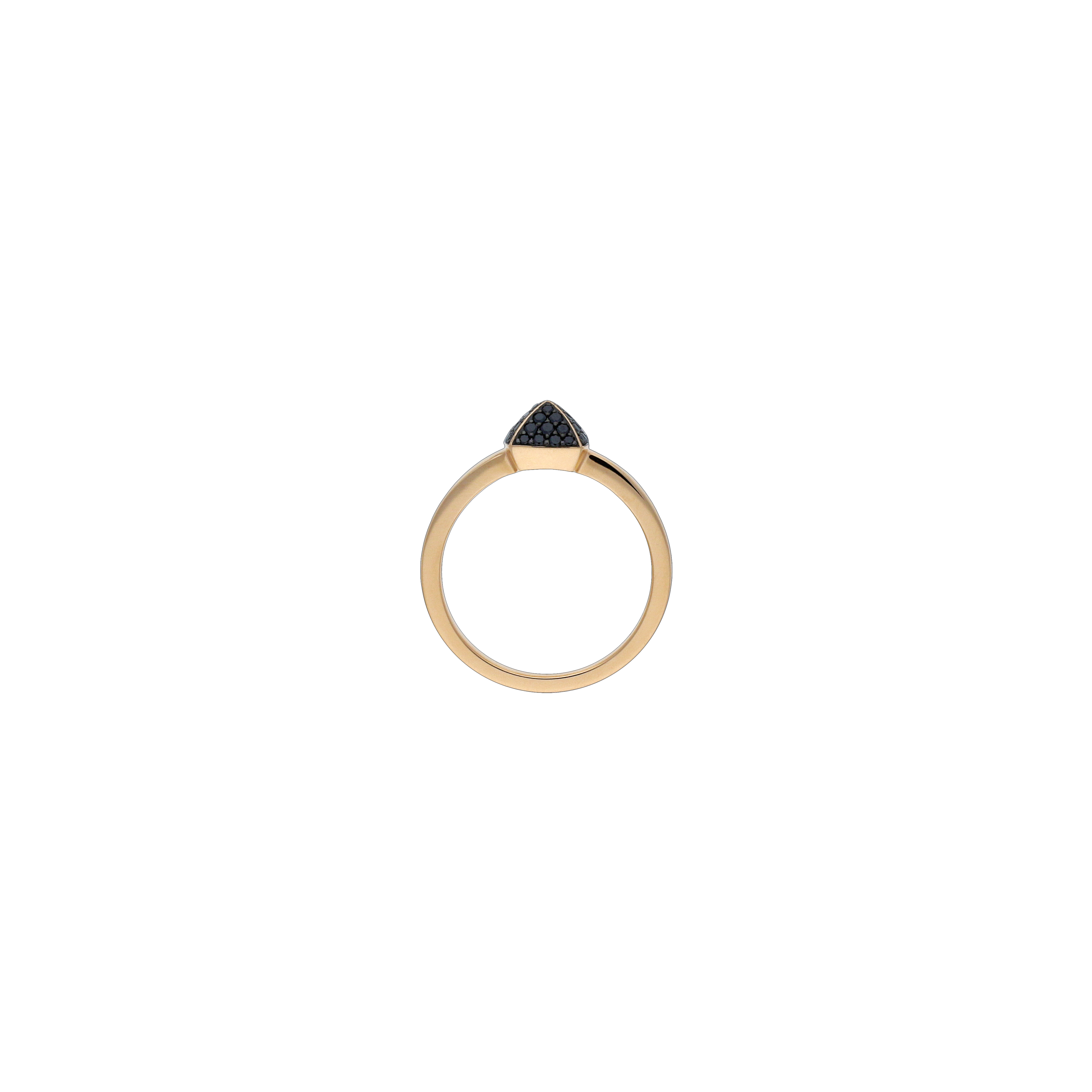 Bartorelli Italian Jewels | ANELLO PIRAMIDI IN ORO ROSA E DIAMANTI NERI - VR26306DKP (3)