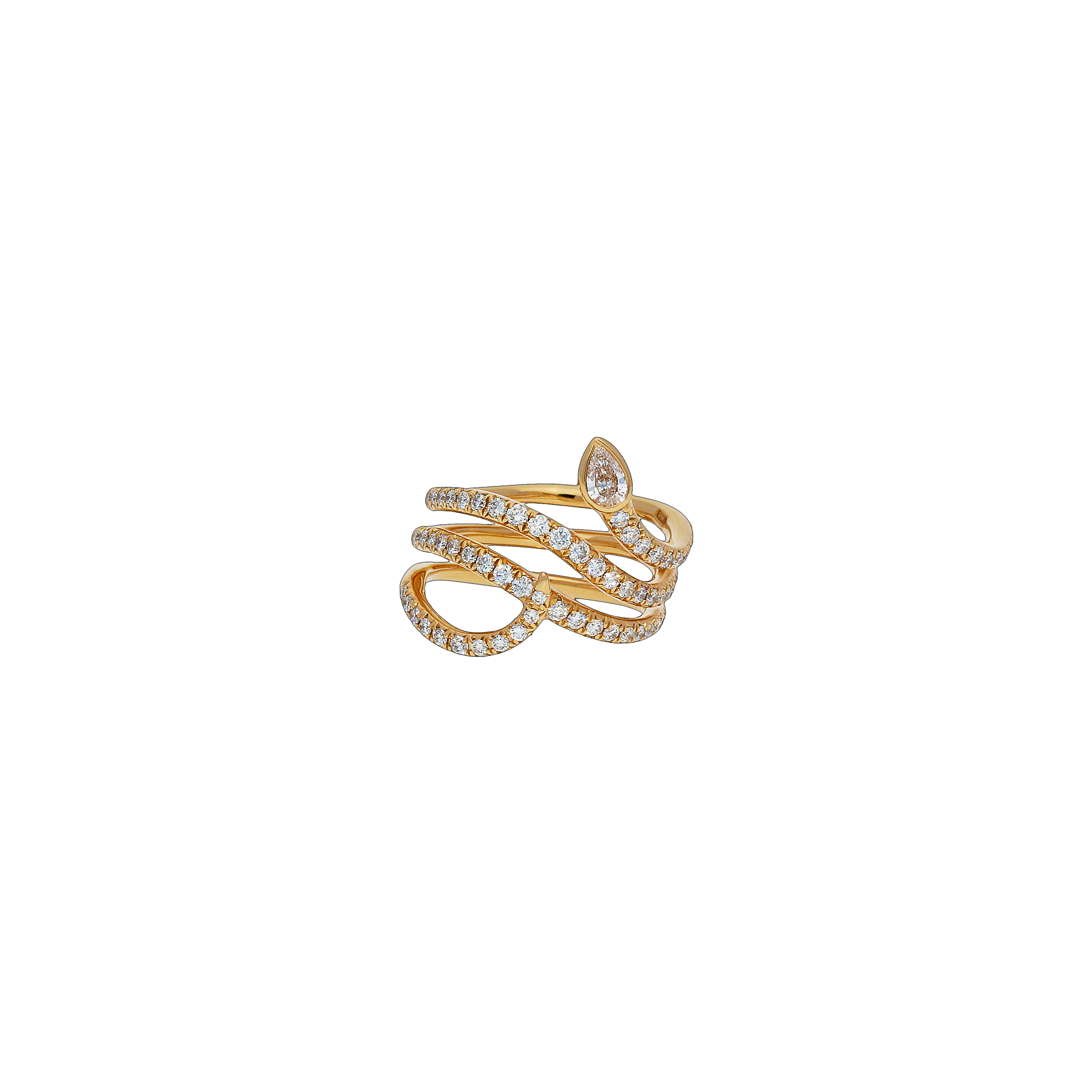 Bartorelli Italian Jewels | ANELLO SERPENTE IN ORO ROSA E DIAMANTI - VR25061DP (1)