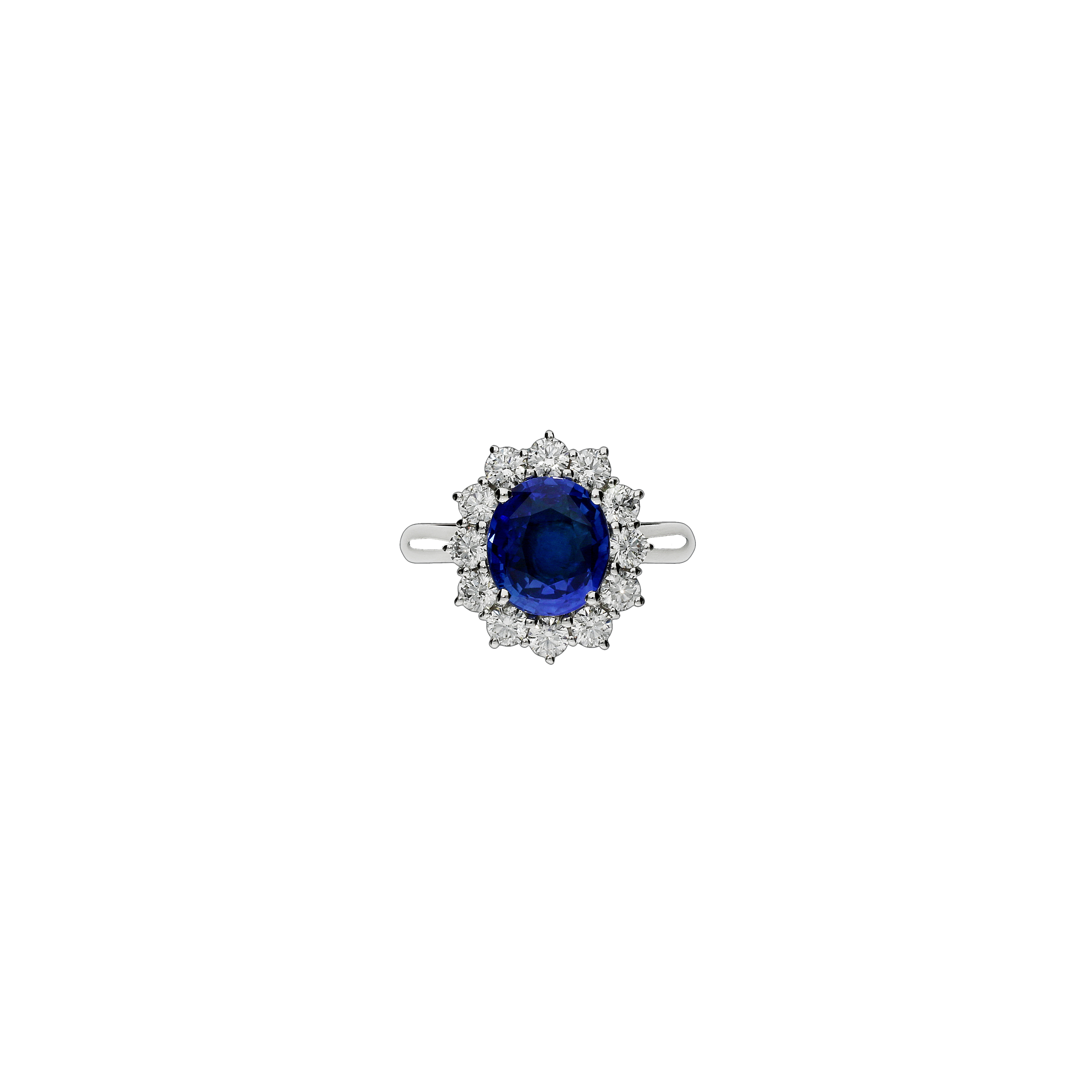 Bartorelli Italian Jewels | ANELLO ORO BIANCO, ZAFFIRO E DIAMANTI - 99187344 (2)