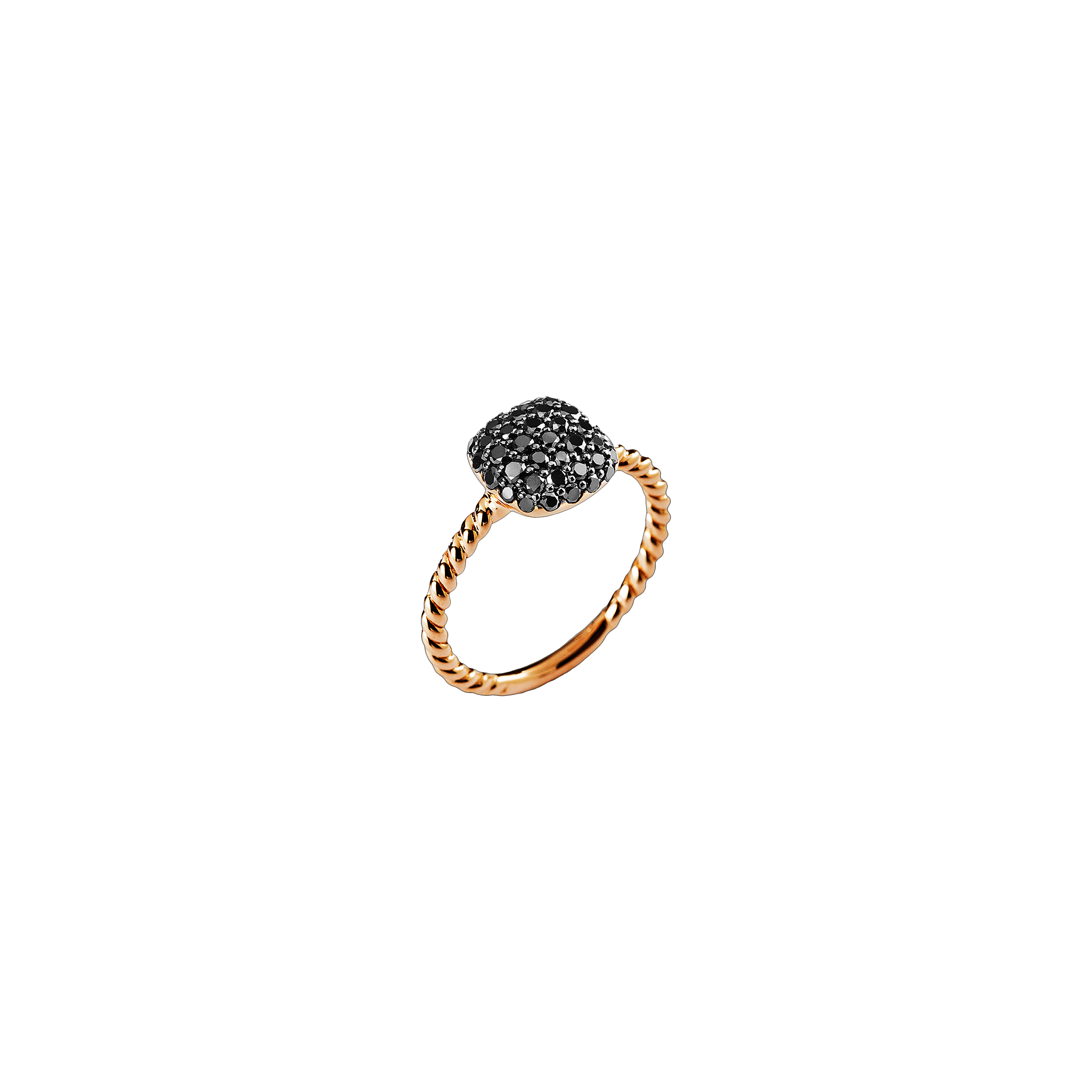 Bartorelli Italian Jewels | ANELLO IN ORO ROSA CON DIAMANTI NERI - VR25534DKP (1)