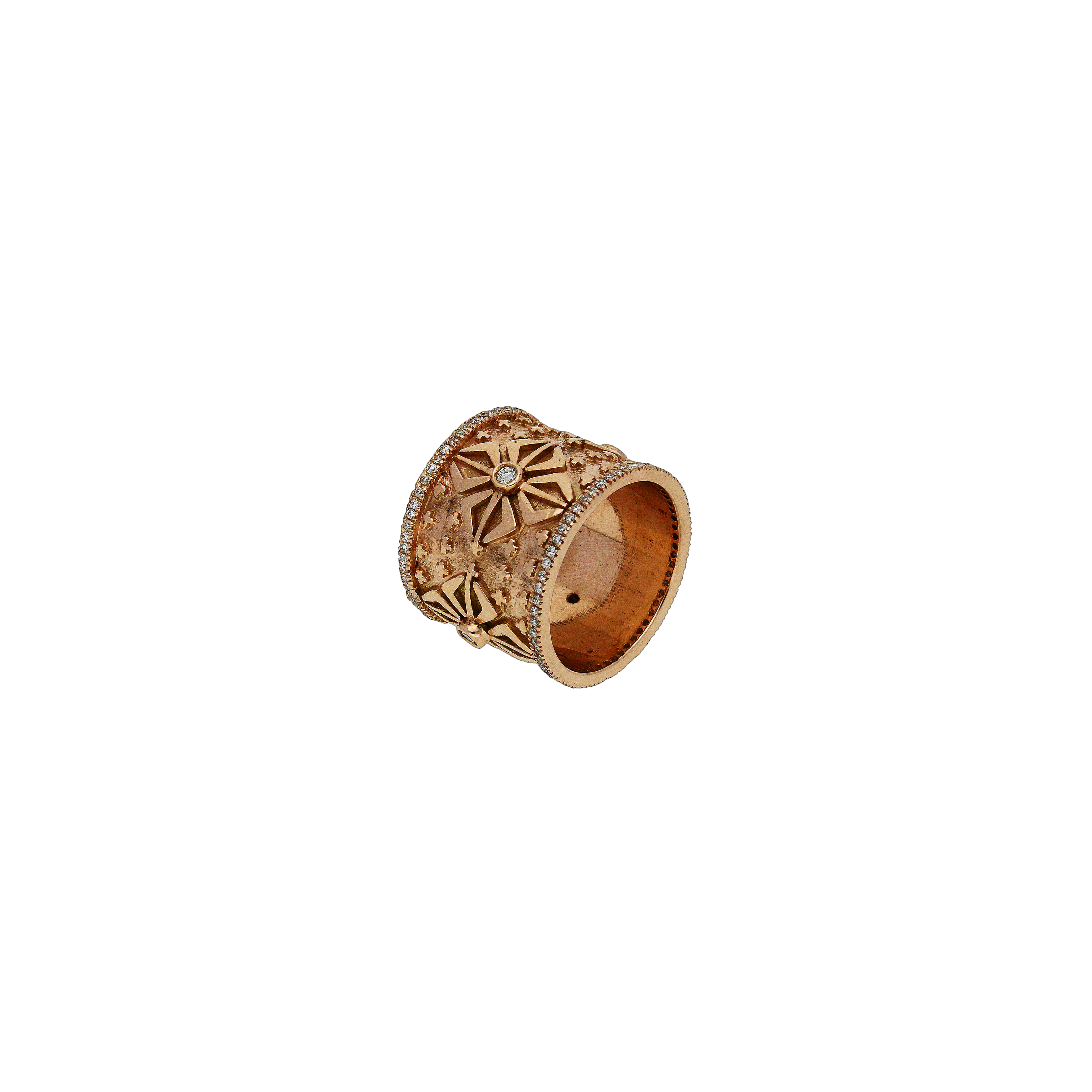 Bartorelli Italian Jewels | ANELLO IN ORO ROSA 9 CARATI CON DIAMANTI - ARAN22 (2)