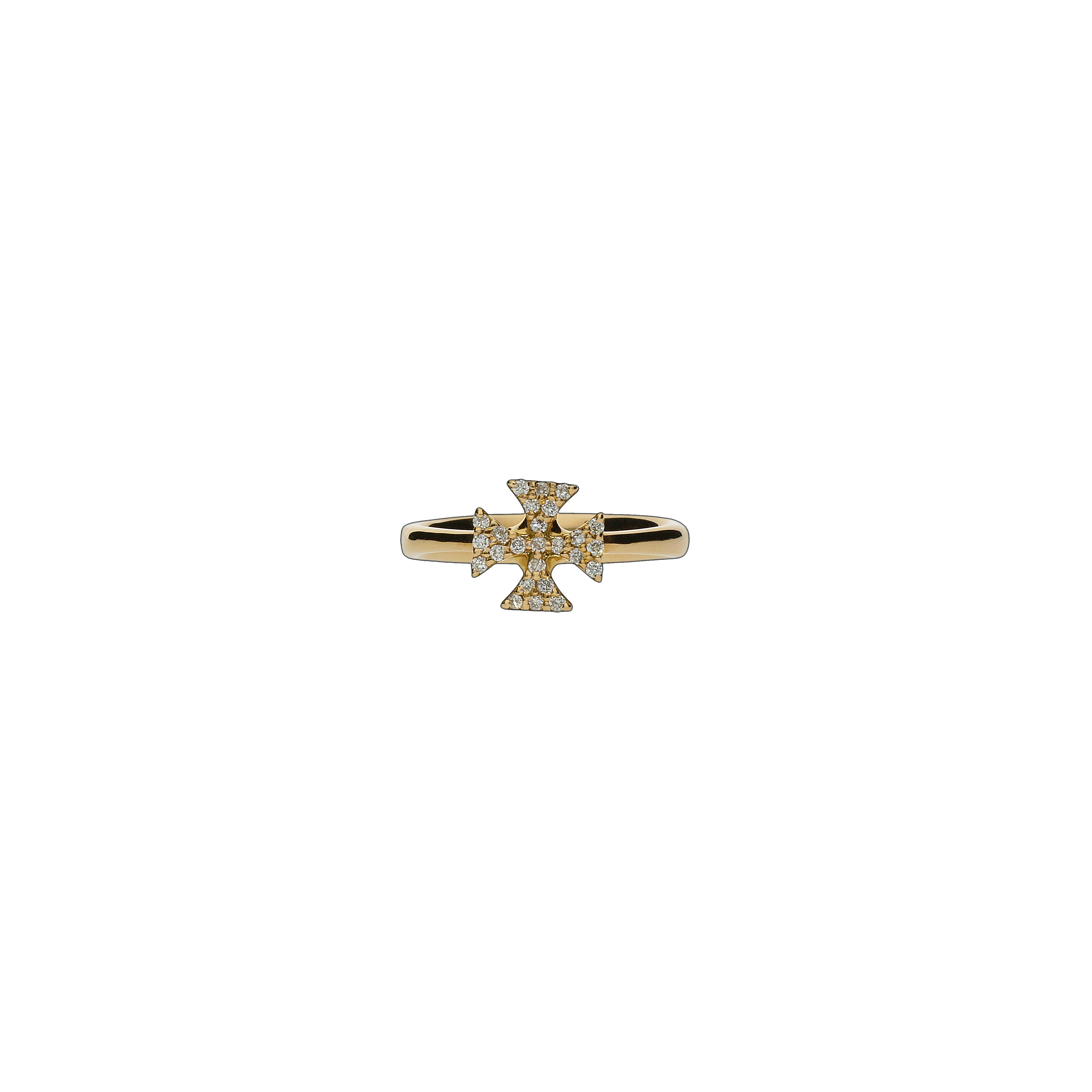 Bartorelli Italian Jewels | ANELLO CROCE IN ORO ROSA E DIAMANTI - A109-3664R (2)