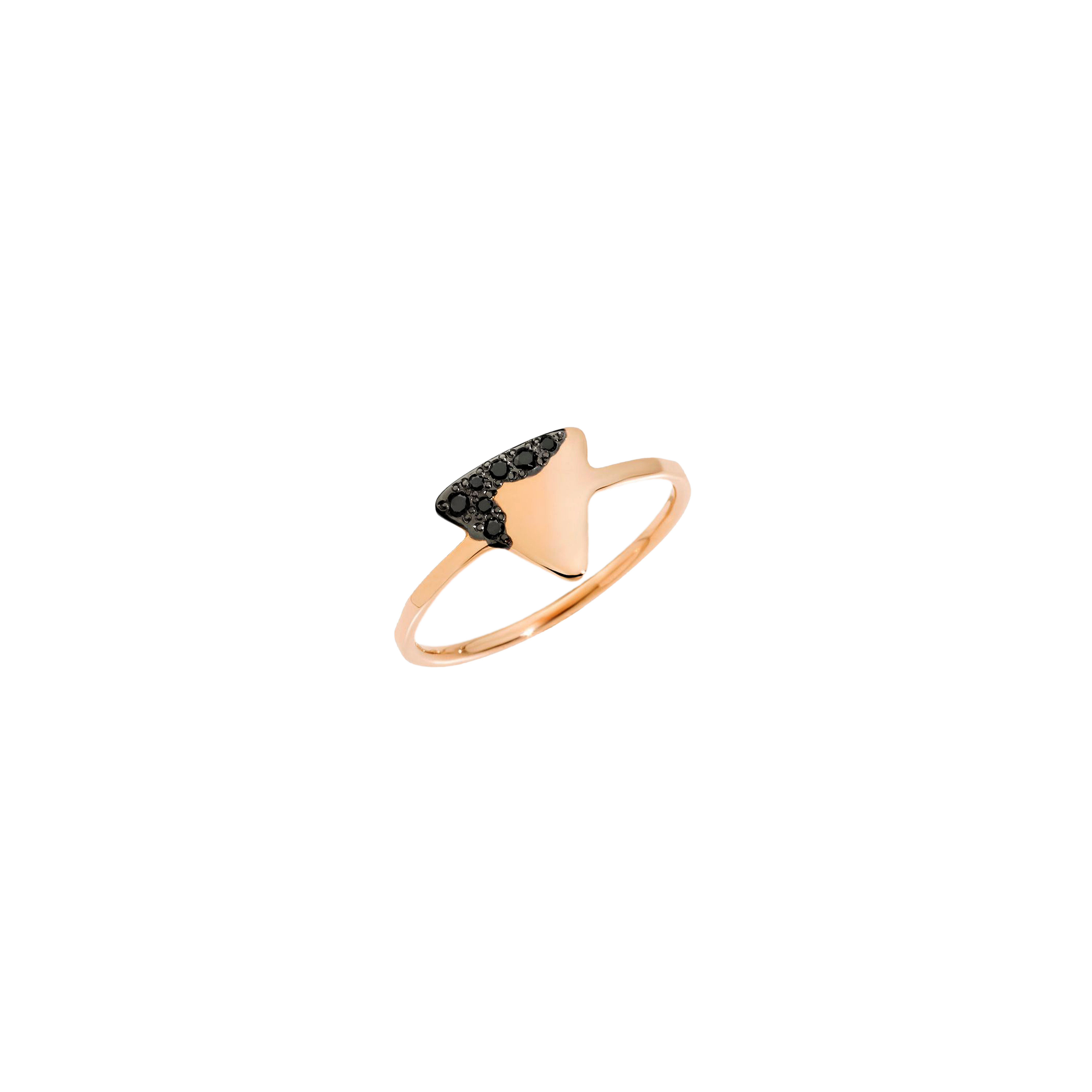 Dodo | DODOTAGS - ANELLO PRECIOUS TAG IN ORO ROSA E DIAMANTI BLACK - ADTRI9/BB/K - ADTRI9/BB/K (1)