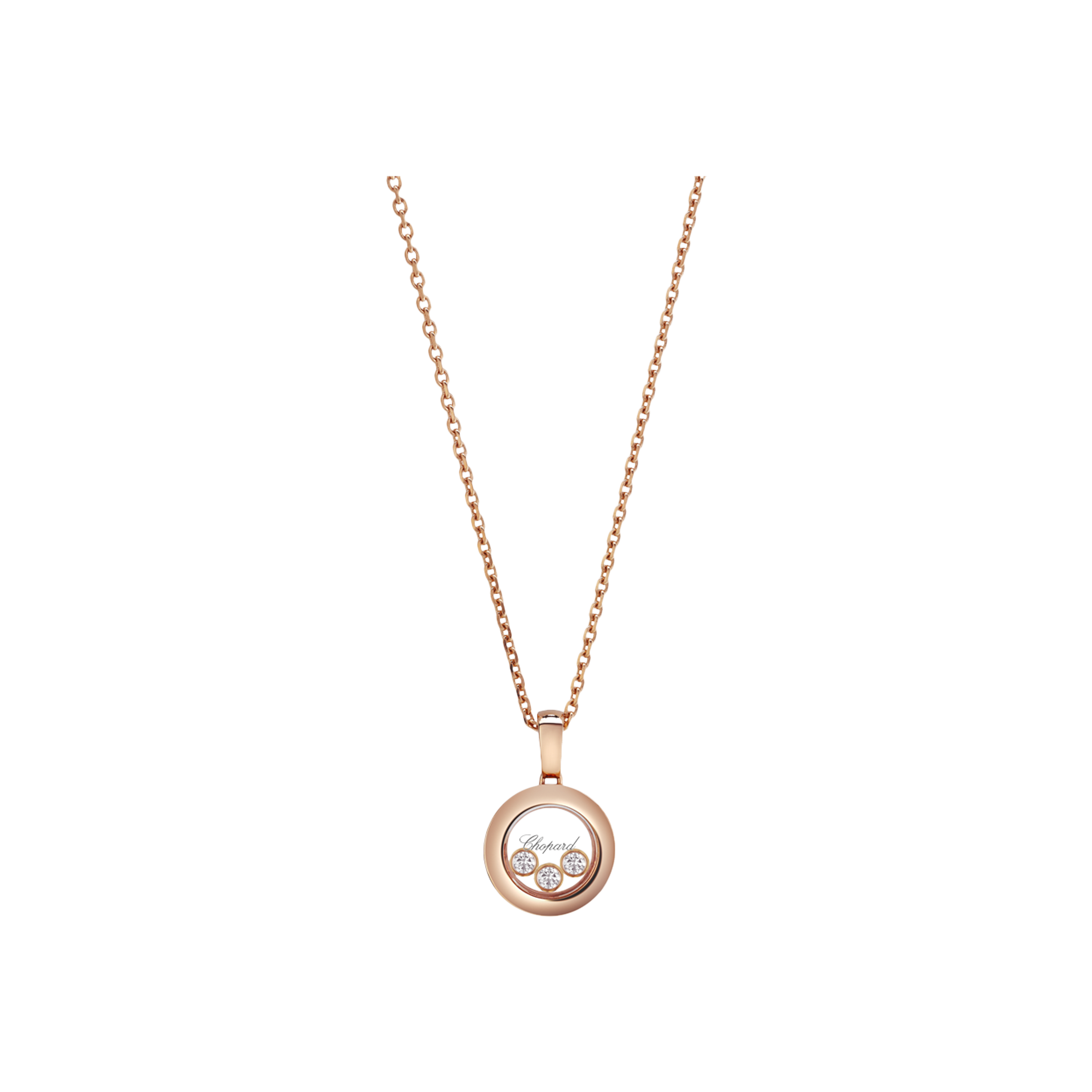 Chopard | CHOPARD - COLLANA HAPPY DIAMONDS ICONS IN ORO ROSA E DIAMANTI - 79A018-5001 - 79A018 (1)
