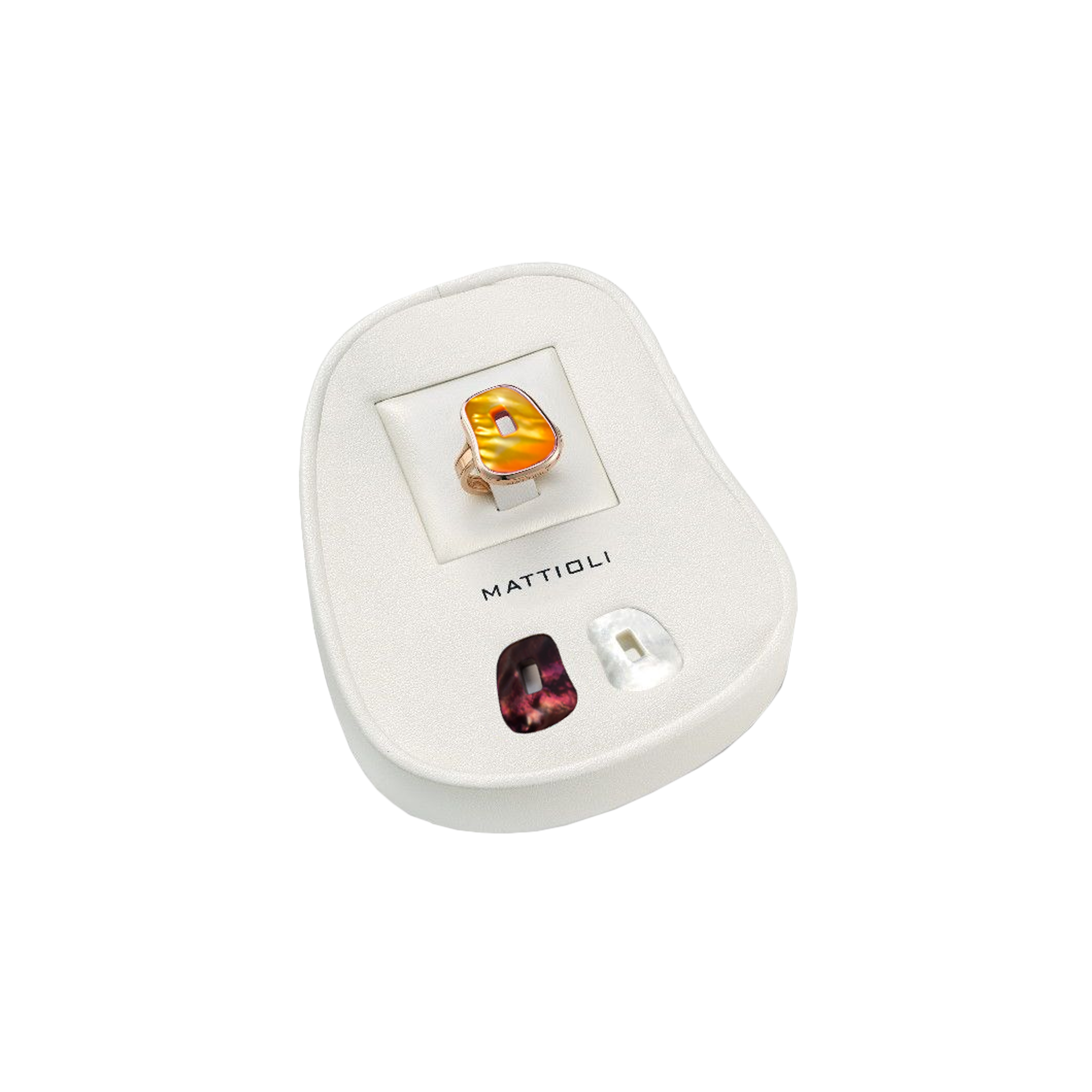 Mattioli | ANELLO PUZZLE IN ORO ROSA CON 3 ELEMENTI MADREPERLA INTERCAMBIABILI - MAN054R013/14 (1)