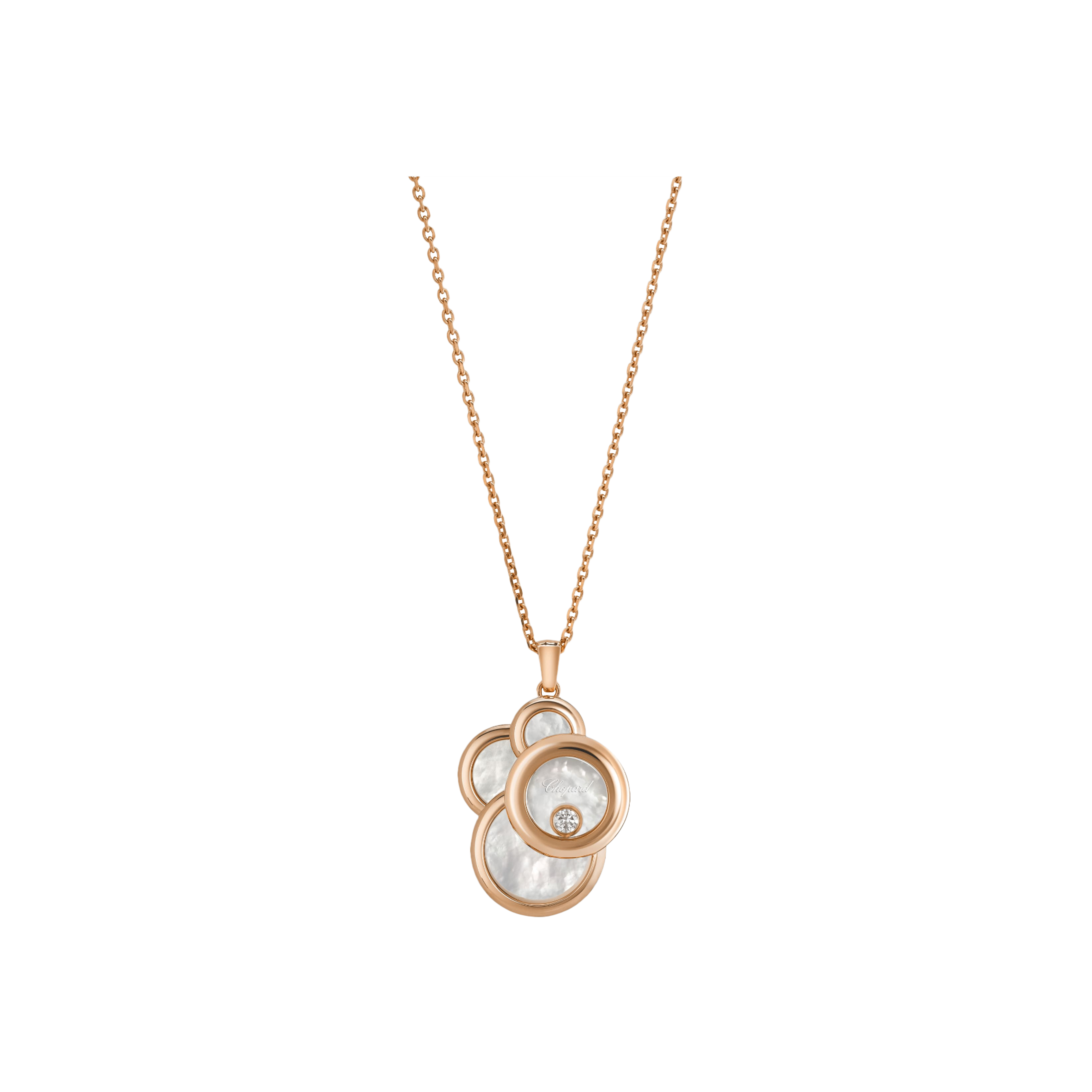 Chopard | CHOPARD - COLLANA HAPPY DREAMS IN ORO ROSA CON DIAMANTE E MADREPERLA - 799888-5008 - 799888 (1)