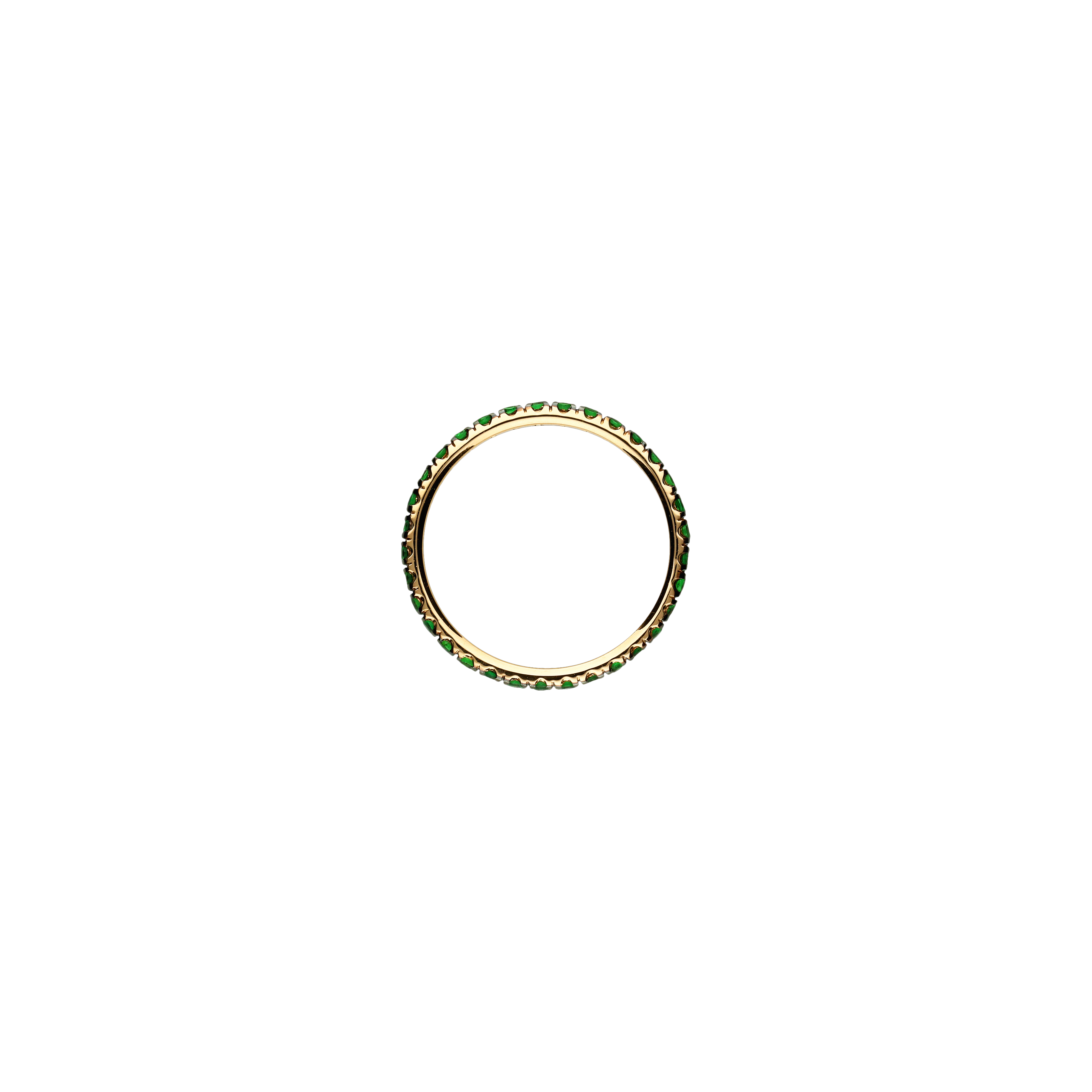 Bartorelli Italian Jewels | ANELLO VERETTA GIRO INTERO IN ORO ROSA E TZAVORITI NATURALI - FA1060R013N (3)