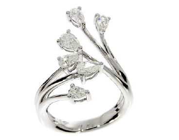 Bartorelli Italian Jewels | ANELLO  IN ORO BIANCO E DIAMANTI BIANCHI - VR26787DW (3)