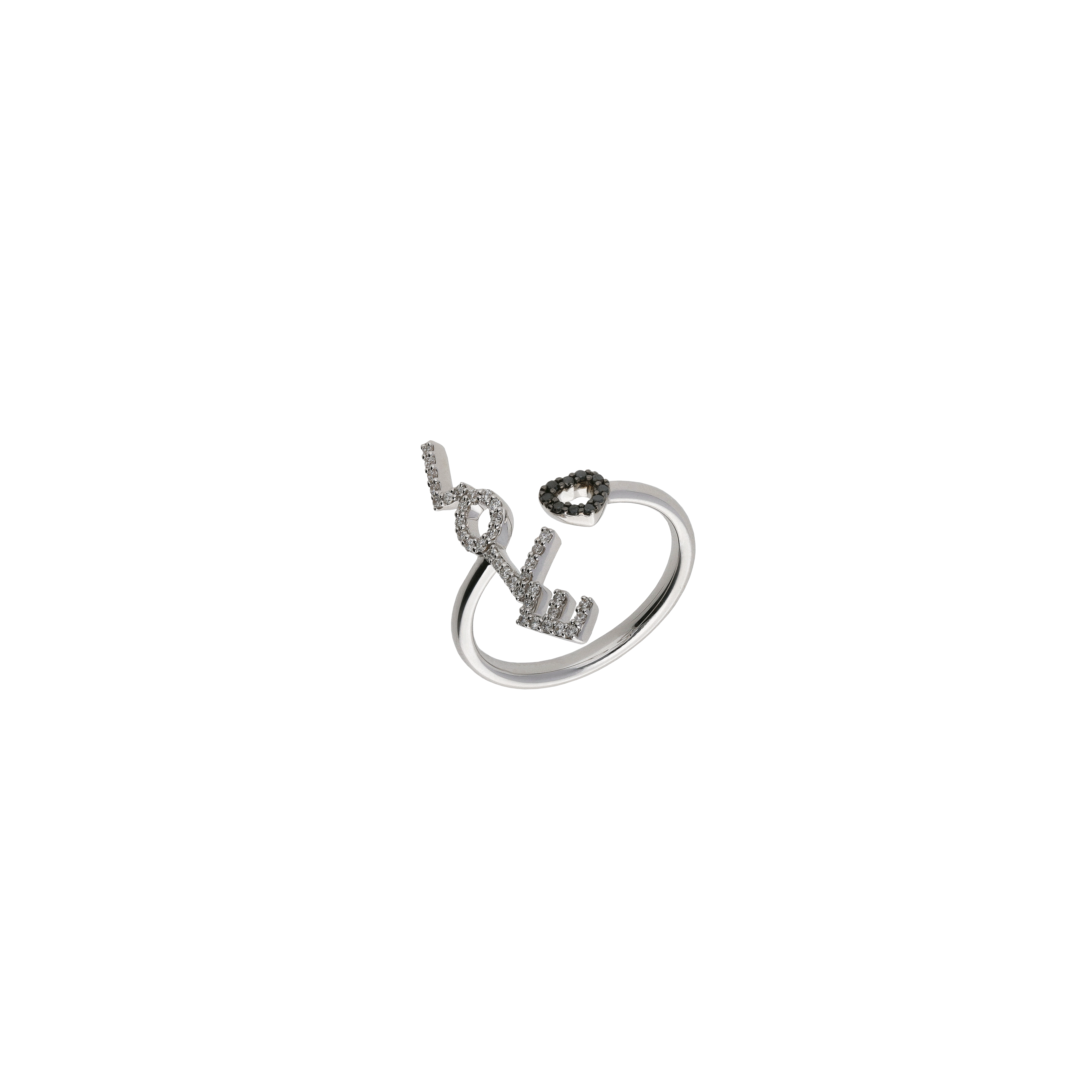 Bartorelli Italian Jewels | ANELLO IN ORO BIANCO CUORE LOVE CON DIAMANTI BIANCHI E DIAMANTI NERI - VR26893DDKWS (1)