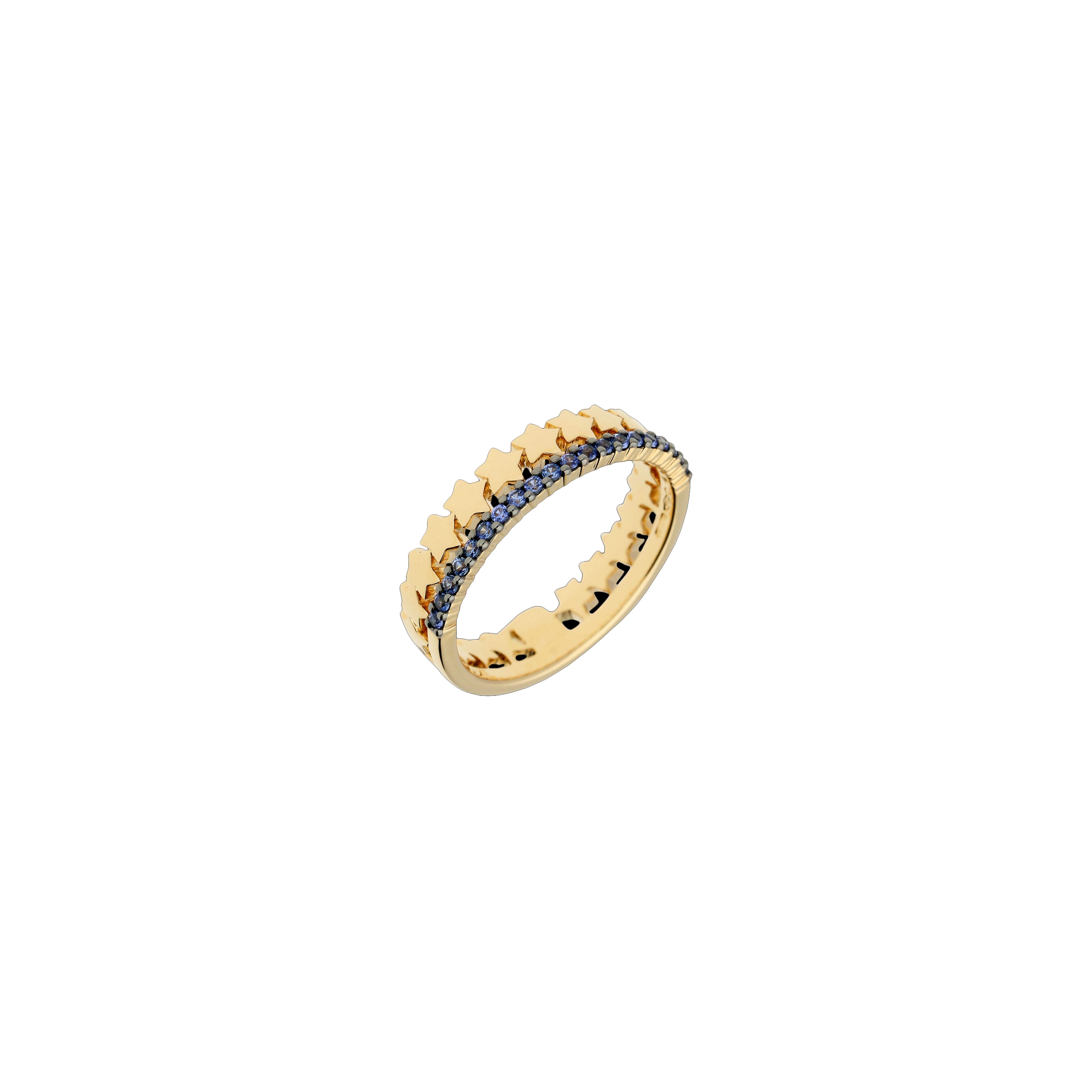 Bartorelli Italian Jewels | ANELLO STELLE IN ORO ROSA CON ZAFFIRI - VR27025SBLP (3)
