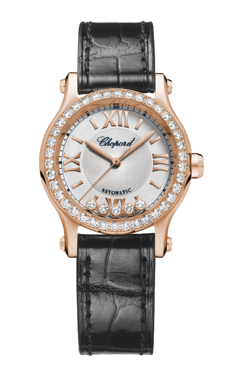 Chopard | HAPPYT SPORT 30 MM, AUTOMATICO, ORO ROSA ETICO, DIAMANTI - 274893 (1)