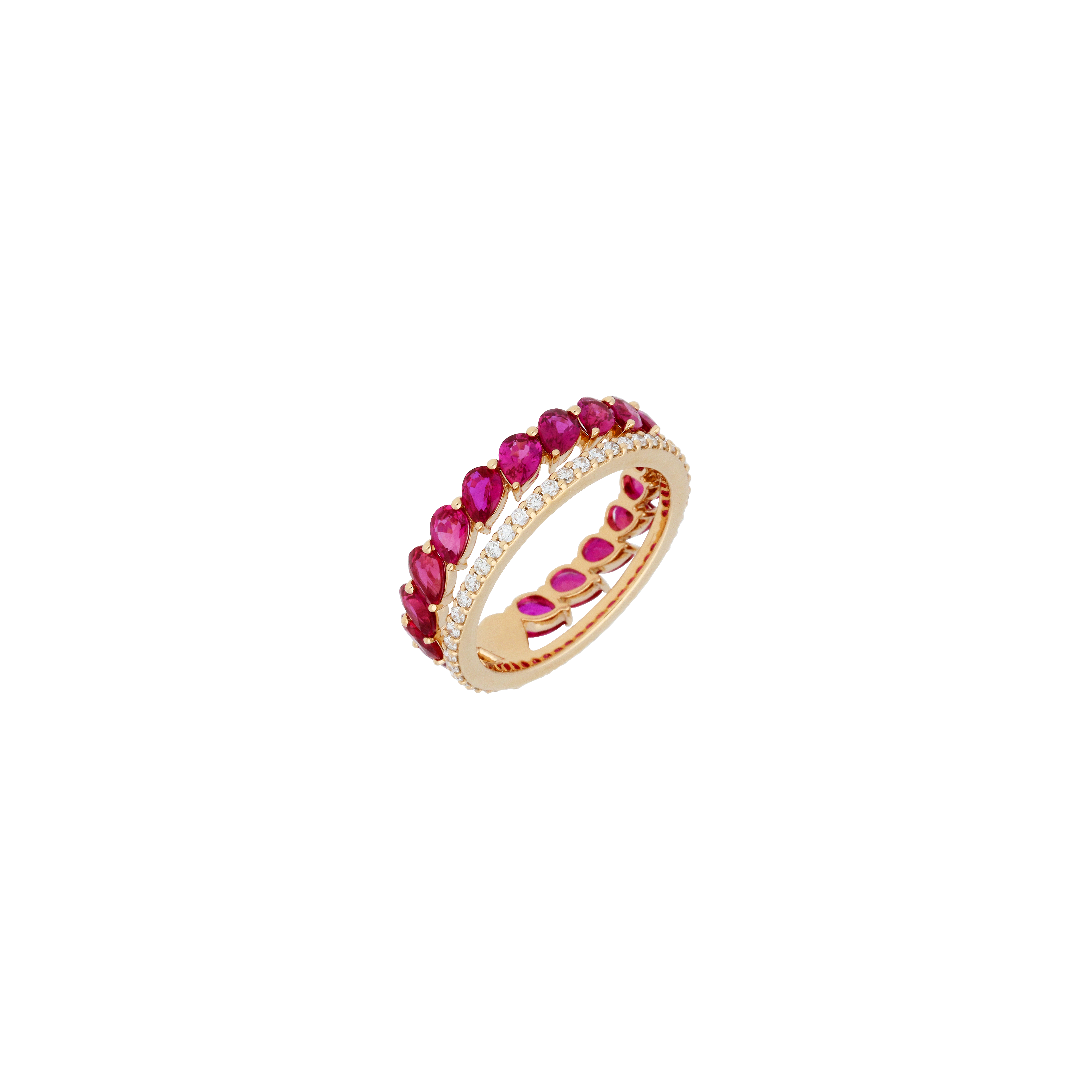 Bartorelli Italian Jewels | ANELLO ORO ROSA DIAMANTI BIANCHI E RUBINI - VR27358RUDP (1)