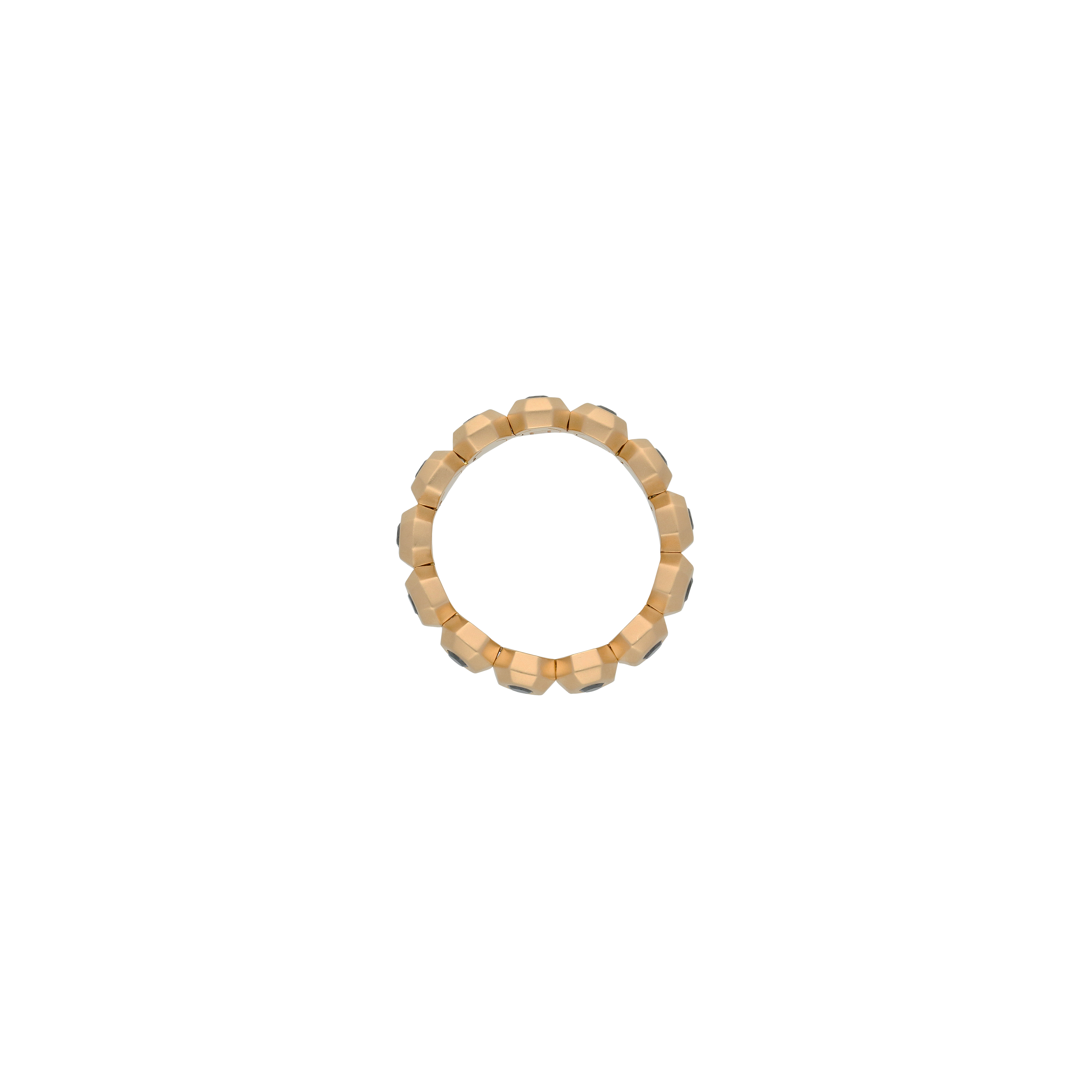 Bartorelli Italian Jewels | ANELLO OCTAGON IN ORO ROSA SATINATO E DIAMANTI NERI - VR27415DKPS (3)