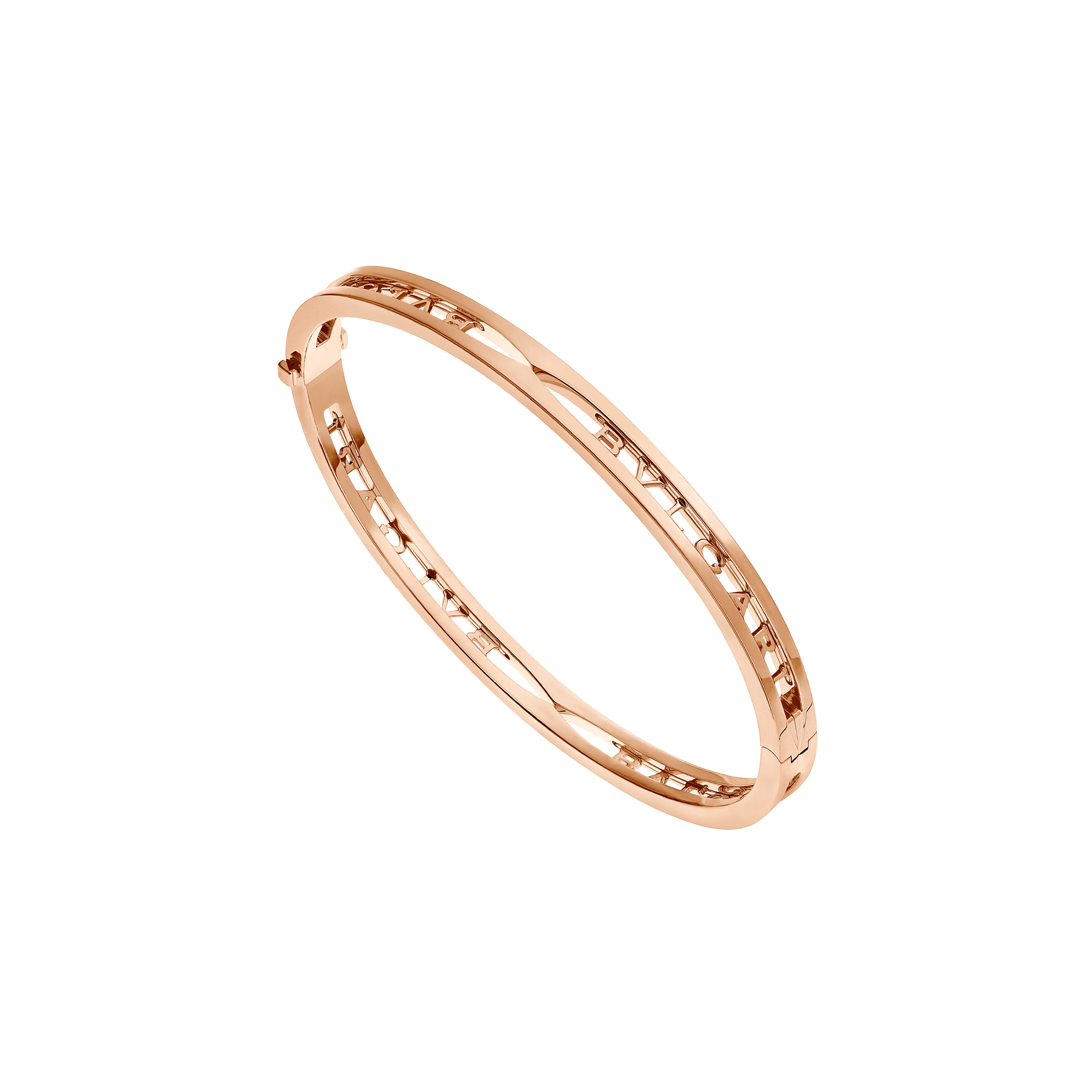 Bulgari | BRACCIALE B.ZERO1 IN ORO ROSA CON LOGO BVLGARI LUNGO LA SPIRALE - BR858669 - BR858669 (1)