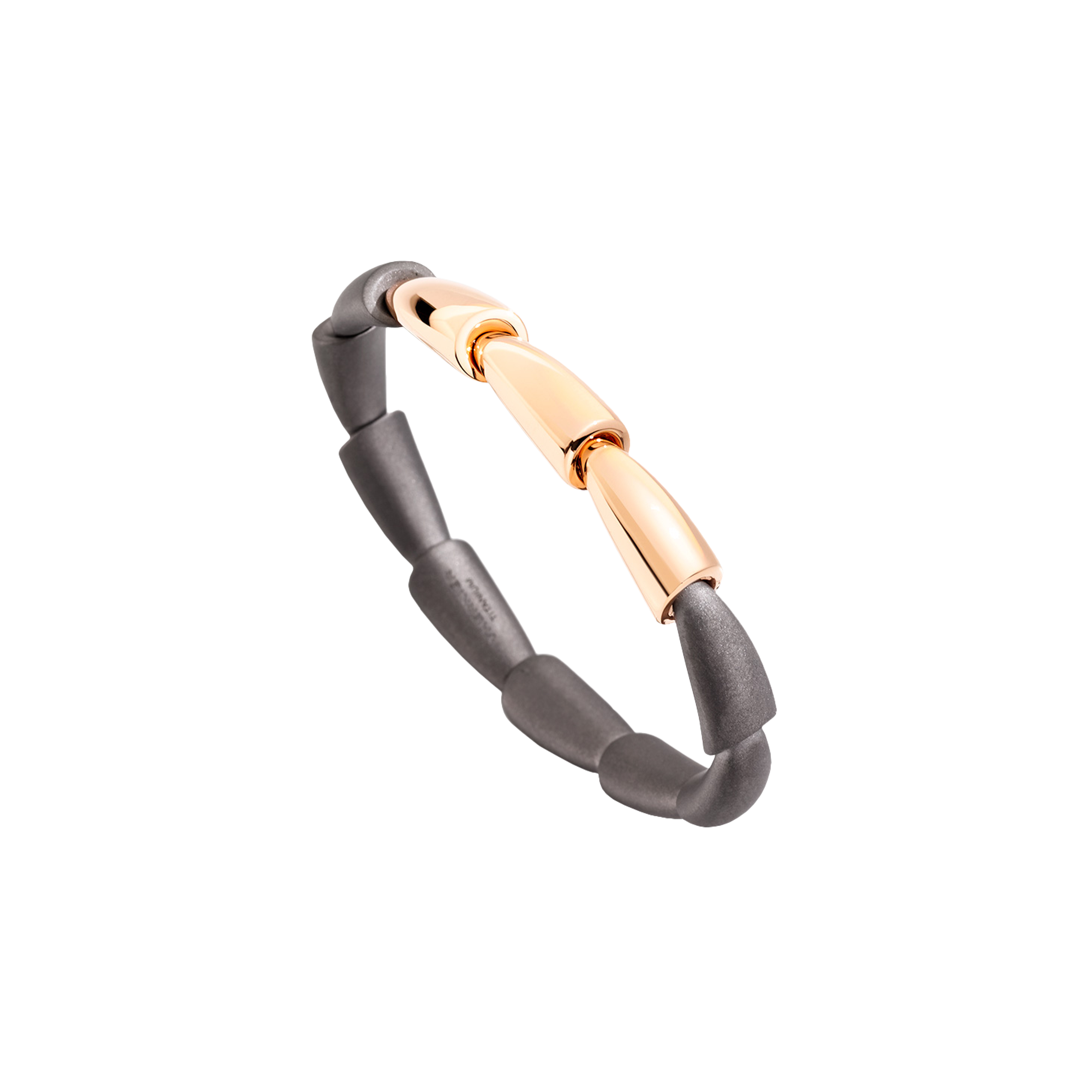 Vhernier | BRACCIALE CALLA MIDI IN TITANIO E ORO ROSA 18K - T01652BR103 (1)
