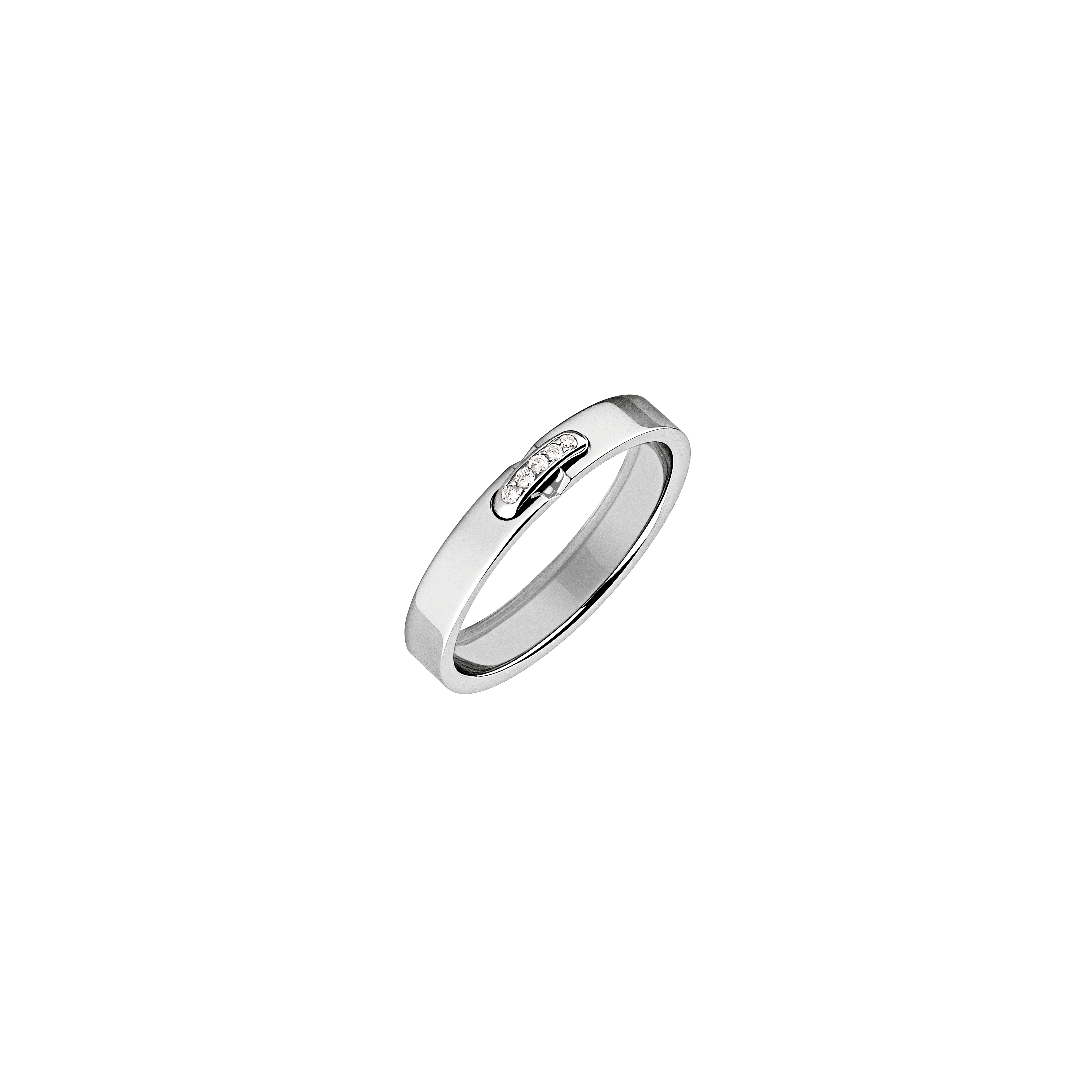 Chaumet | CHAUMET - FEDE NUZIALE EVIDENCE IN PLATINO E DIAMANTI - 081685 - 081685 (1)