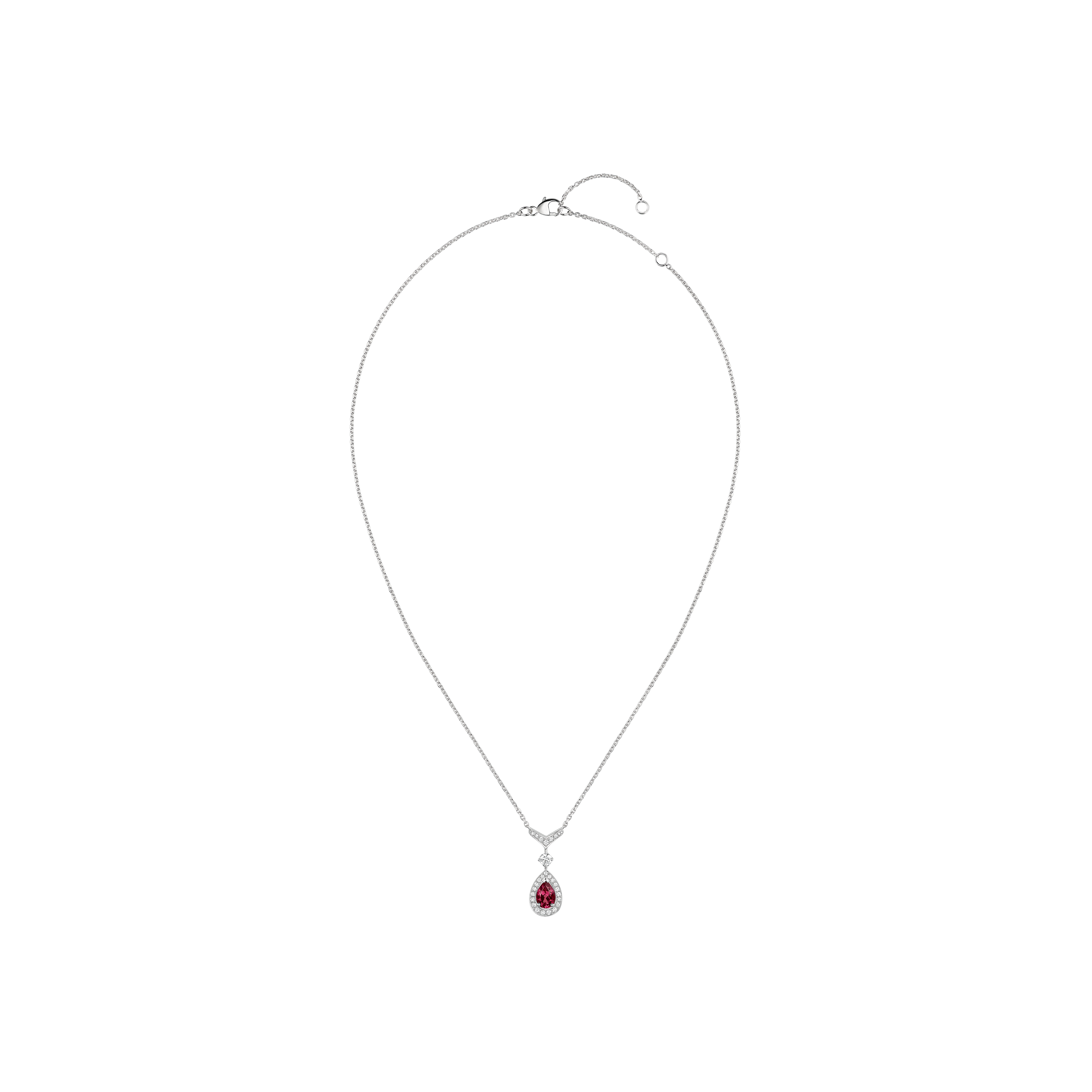 Chaumet | CHAUMET - COLLANA JOS&Eacute;PHINE AIGRETTE IN ORO BIANCO CON GRANATO E DIAMANTI  - 083371 - 083371 (1)