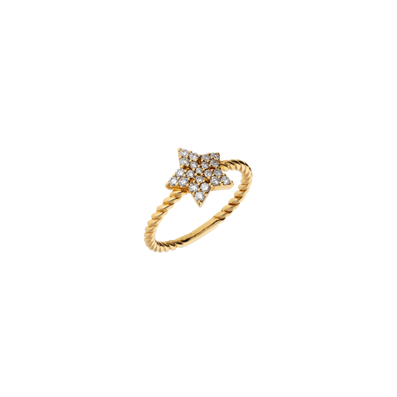 Bartorelli Italian Jewels | ANELLO STELLA IN ORO ROSA E DIAMANTI - VR26588DP (1)