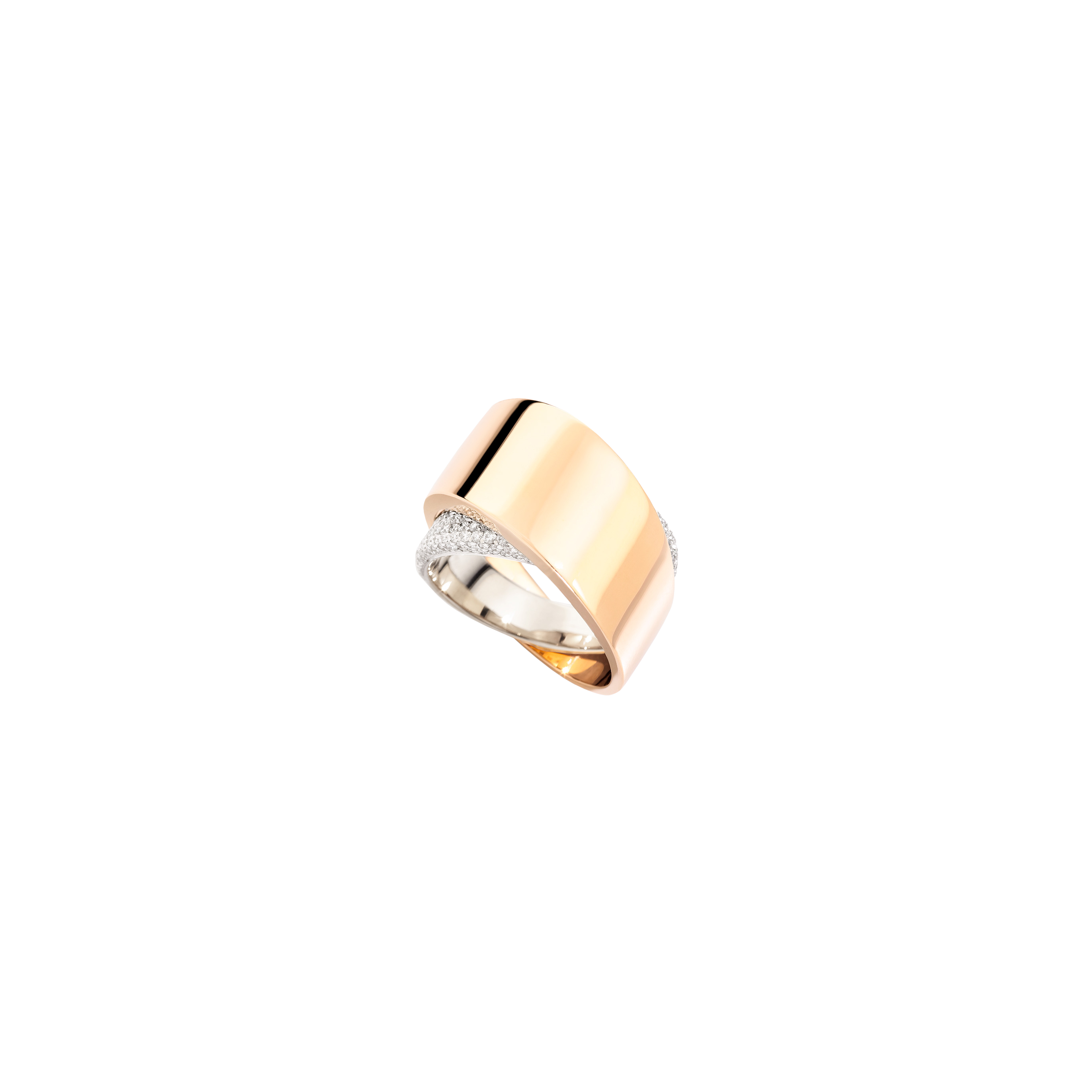 Vhernier | ANELLO TOURBILLON IN ORO ROSA 18K, ORO BIANCO 18K E DIAMANTI - PG0527A0336 (1)
