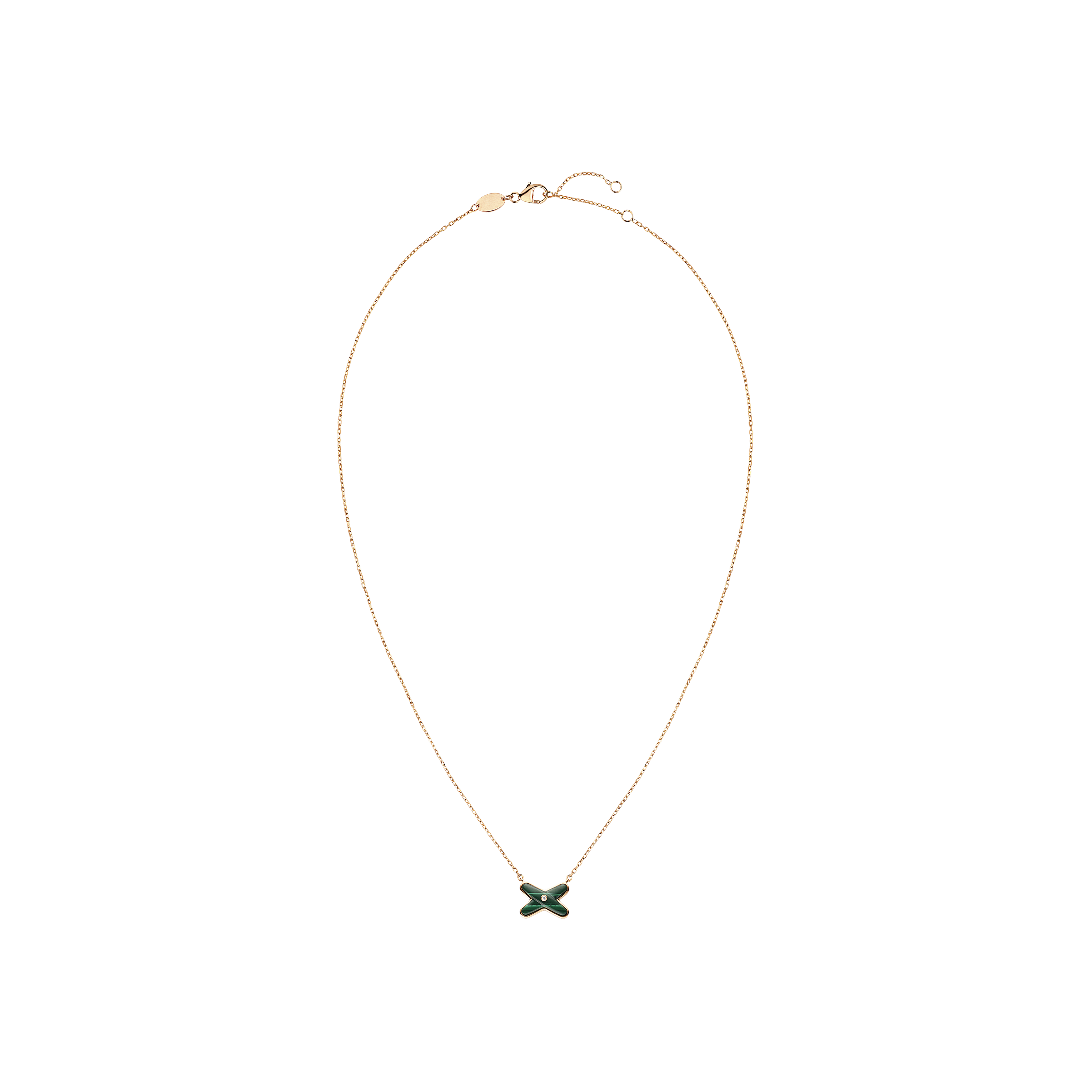 Chaumet | CHAUMET - COLLANA JEUX DE LIENS IN ORO ROSA CON DIAMANTE E MALACHITE - 083969 - 083969 (1)