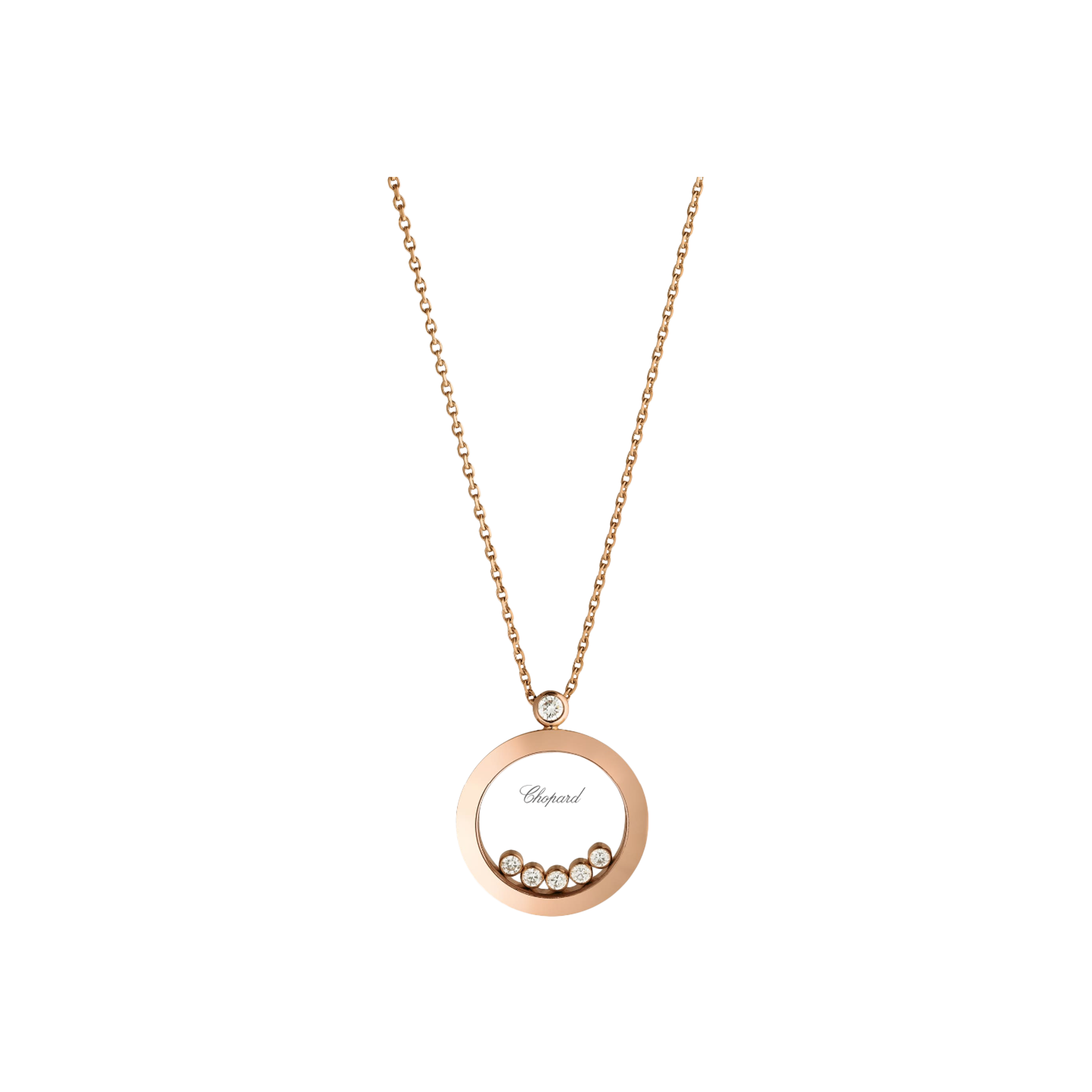 Chopard | CHOPARD - COLLANA HAPPY DIAMONDS ICONS IN ORO ROSA E DIAMANTI - 799434-5001 - 799434 (1)