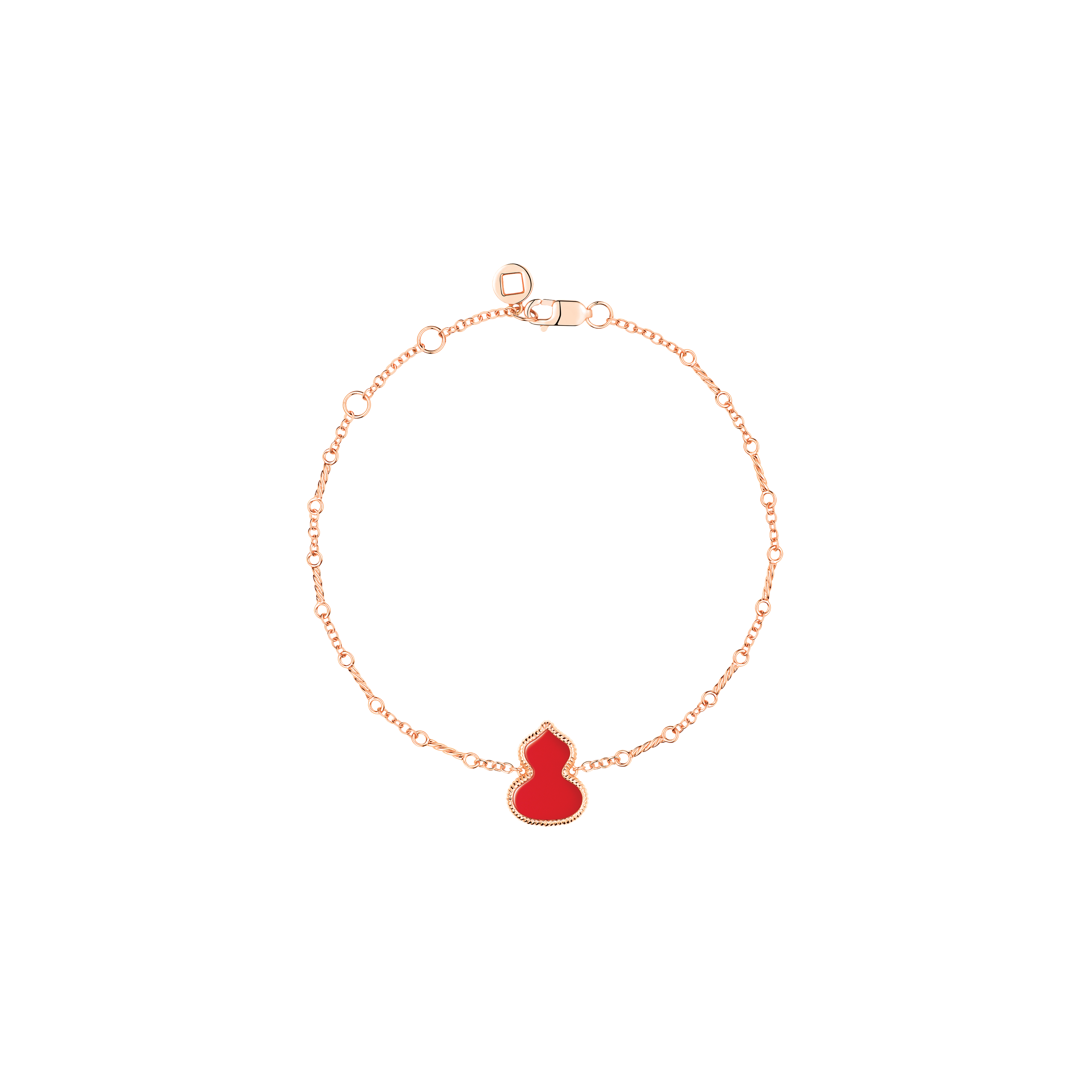 Qeelin | BRACCIALE WULU IN ORO ROSA E AGATA ROSSA - WU-030-BL-RGRA - WZB30AJRGRA (1)