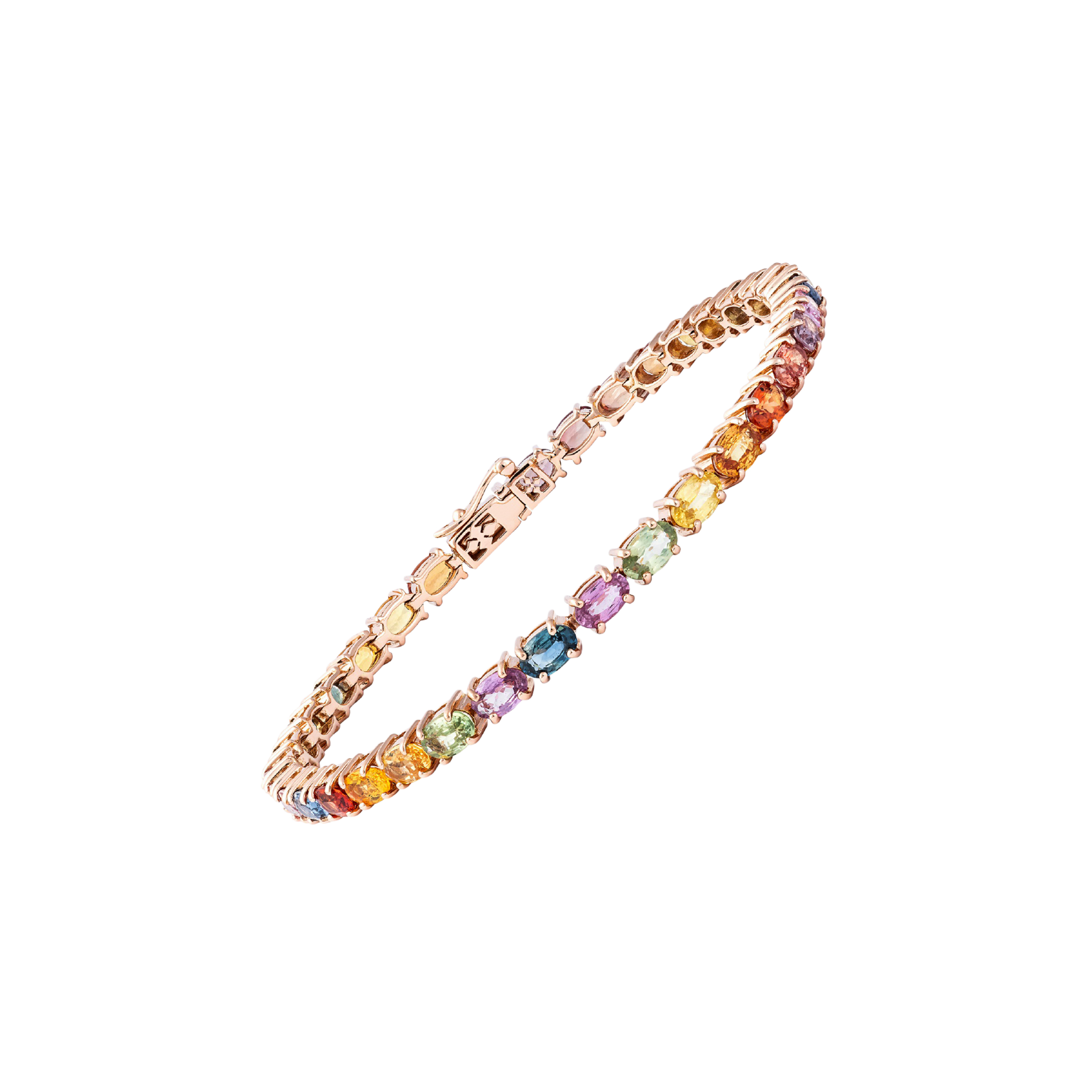 Bartorelli Italian Jewels | BRACCIALE IN ORO ROSA E ZAFFIRI MULTICOLOR - AB1660 (1)