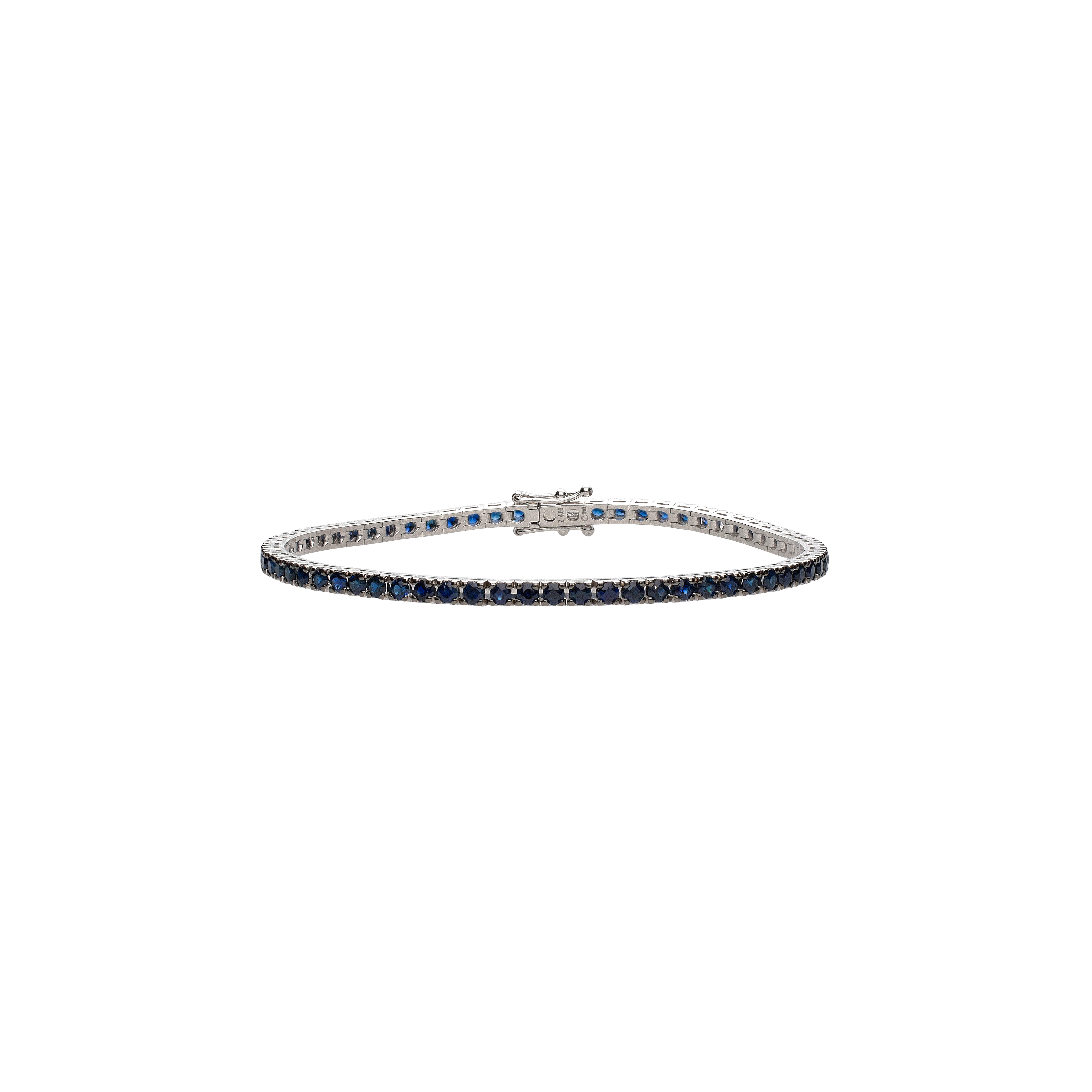 Bartorelli Italian Jewels | BRACCIALE TENNIS IN ORO BIANCO E ZAFFIRI BLU - 234-5761-6 (1)