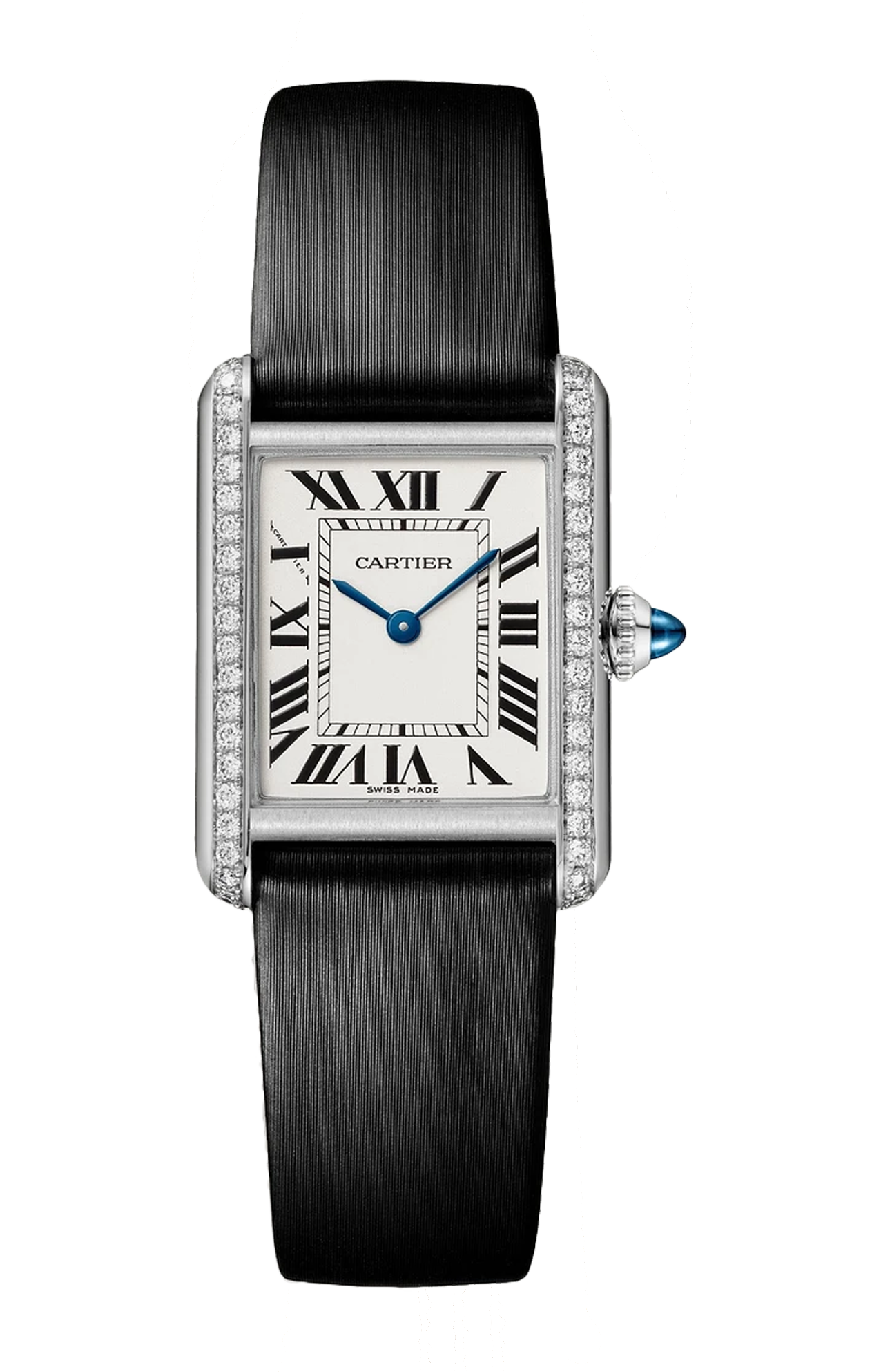 Cartier | TANK MUST DE CARTIER, MODELLO PICCOLO, ACCIAIO, DIAMANTI,  QUARZO - W4TA0031 (1)