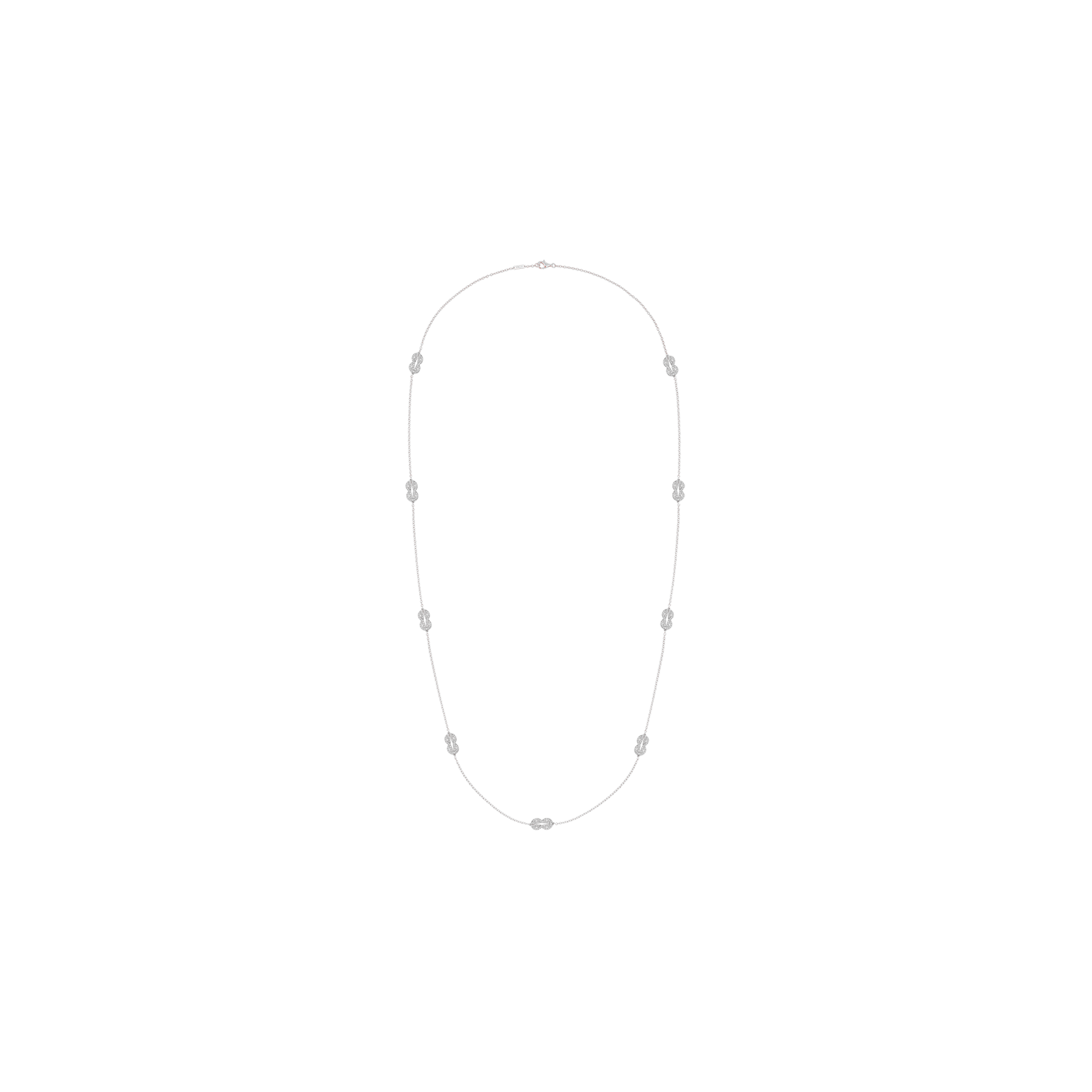 Fred | COLLANA CHANCE INFINIE IN ORO BIANCO E DIAMANTI MODELLO MEDIO - 7J0293 - 7J0293 (1)