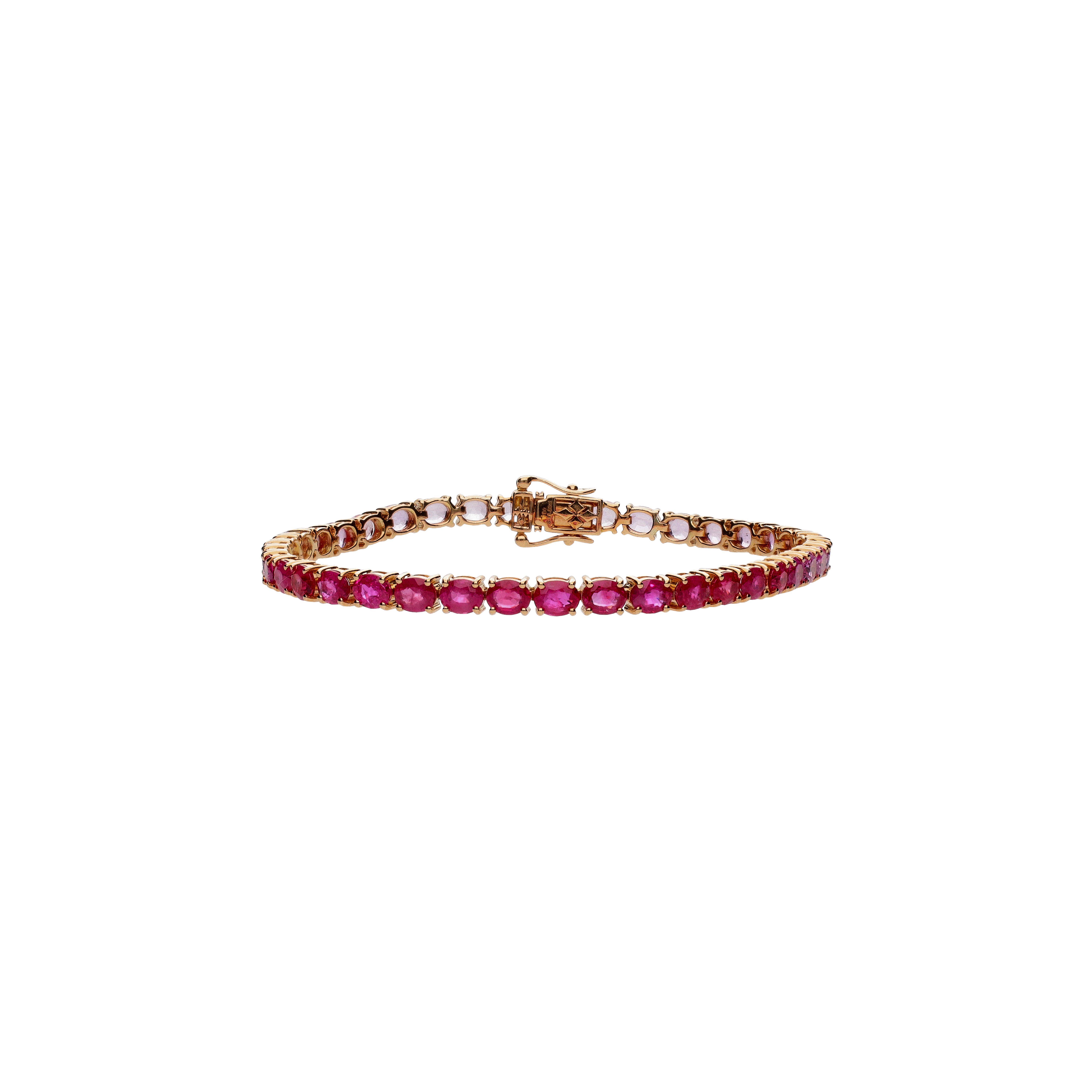 Bartorelli Italian Jewels | BRACCIALE TENNIS IN ORO ROSA CON RUBINI E ZAFFIRI ROSA - KB1073/RU/P (1)