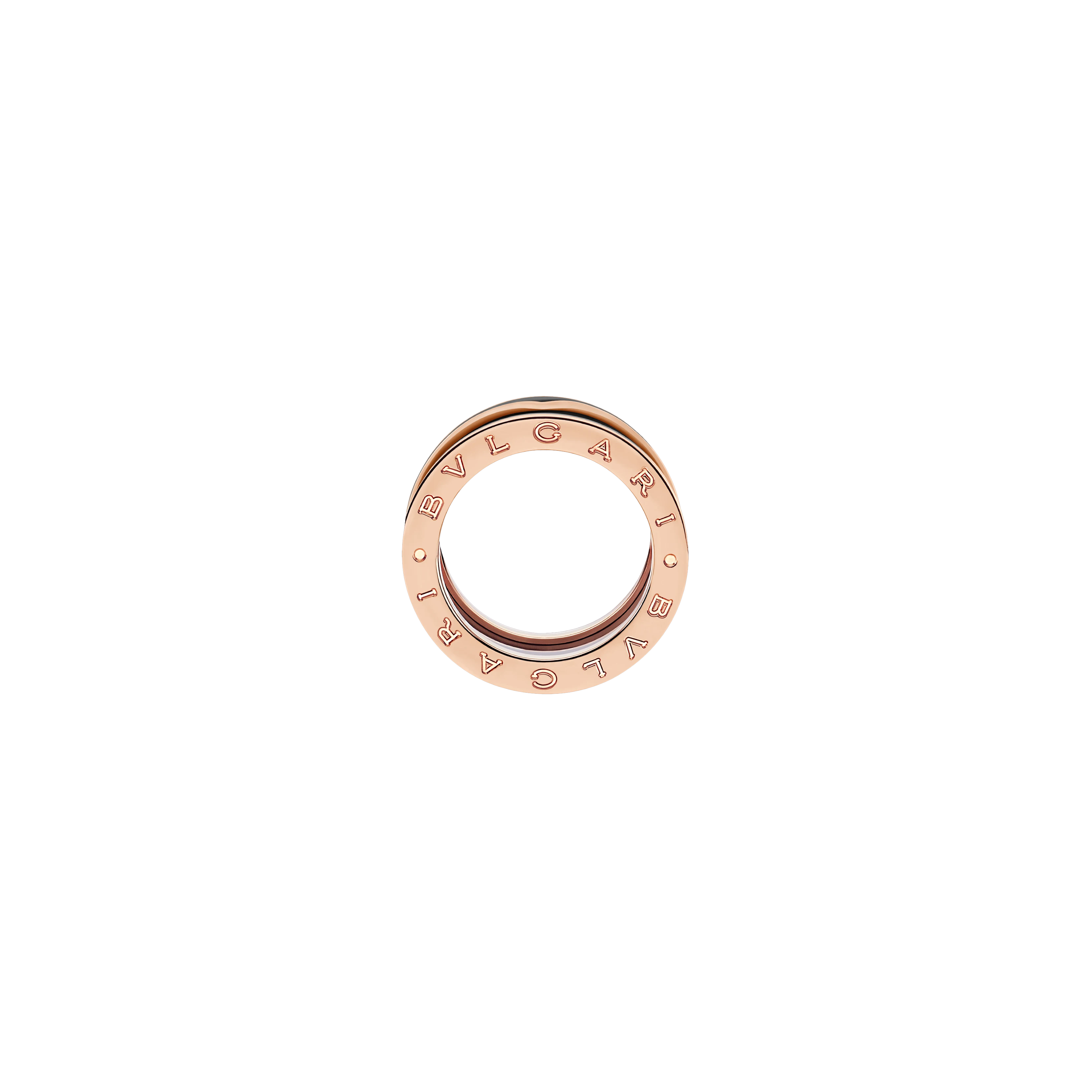 Bulgari | ANELLO B.ZERO1 IN ORO ROSA E CERAMICA NERA - AN858853 - AN858853 (3)