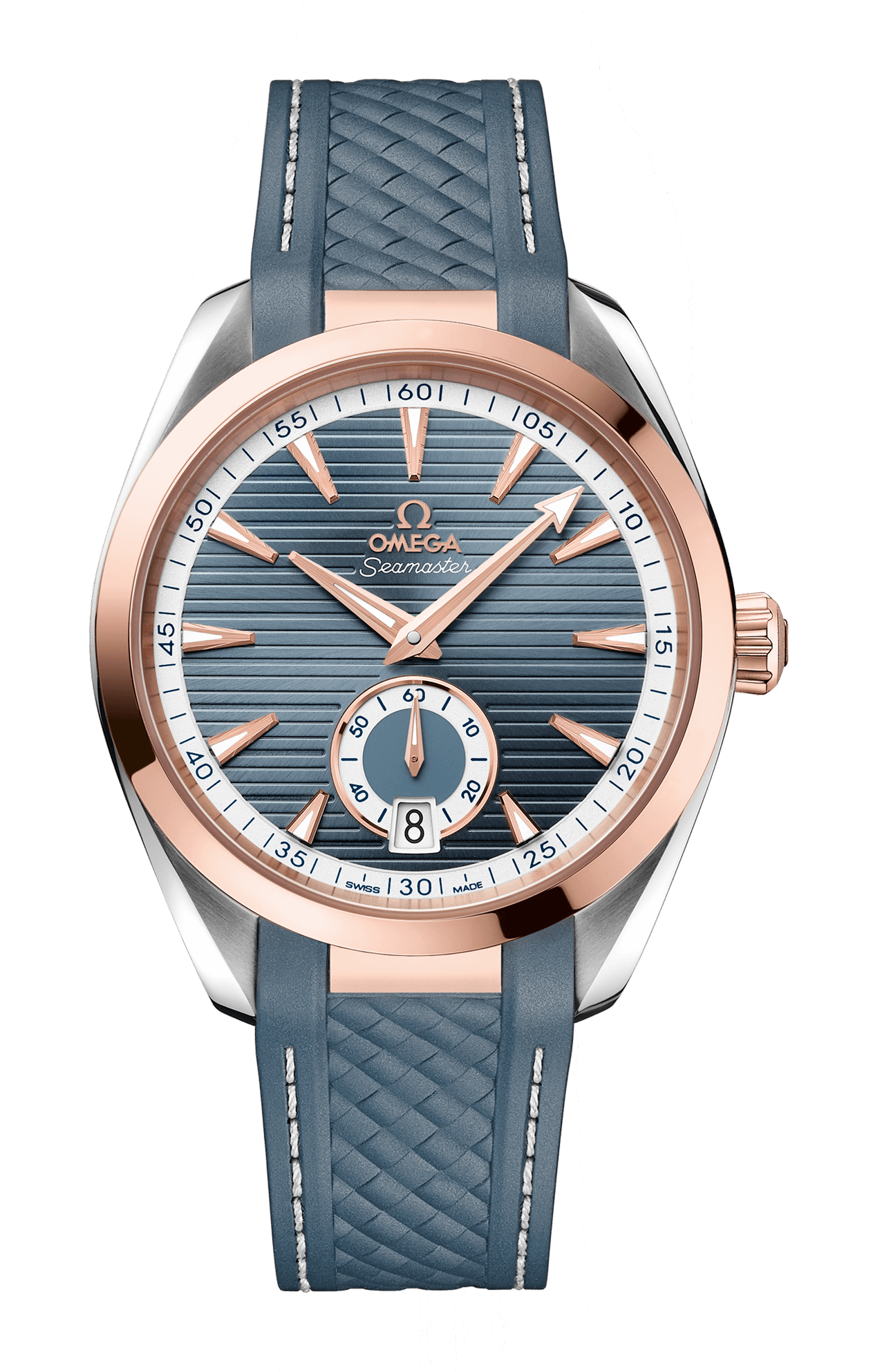 Omega | AQUA TERRA 150M 41 MM, ACCIAIO-ORO SEDNA&trade; SU CAUCCI&Ugrave; - 220.22.41.21.03.001 (1)