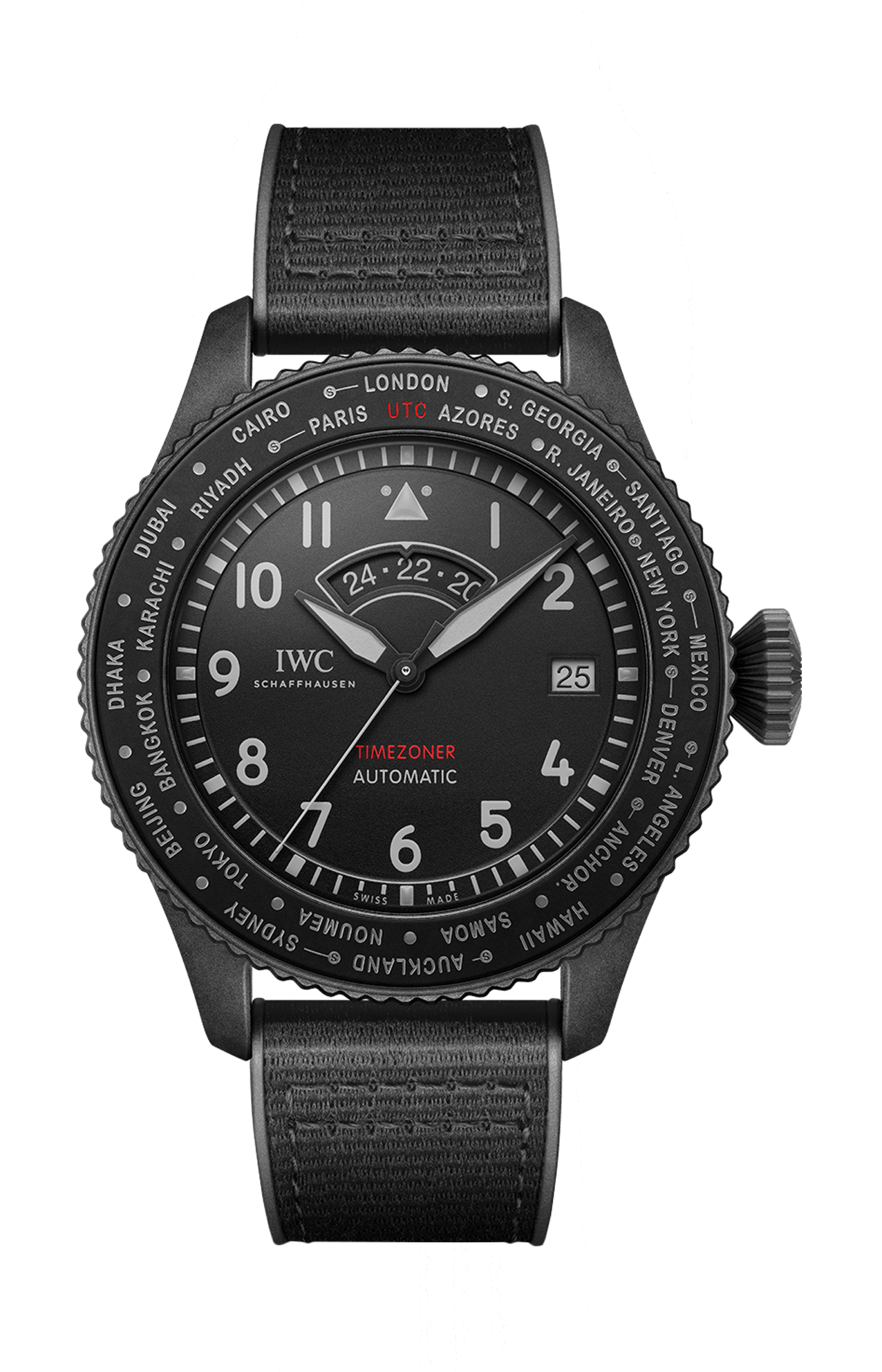 Iwc Schaffhausen | PILOT&rsquo;S WATCH TIMEZONER TOP GUN CERATANIUM&reg; - IW395505 (1)