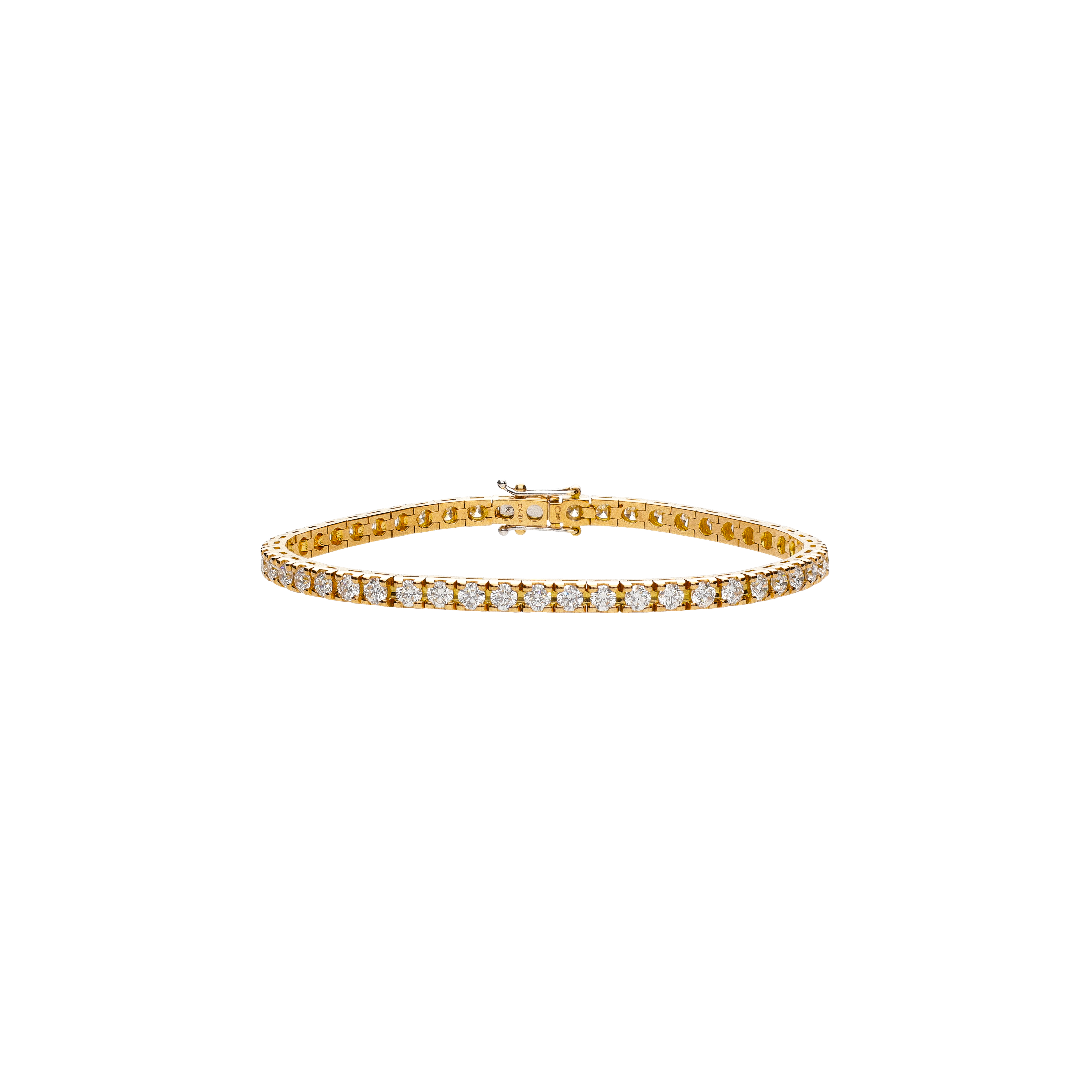 Bartorelli Italian Jewels | BRACCIALE TENNIS IN ORO ROSA CON DIAMANTI BIANCHI - 329-L1051-H2-OR (1)