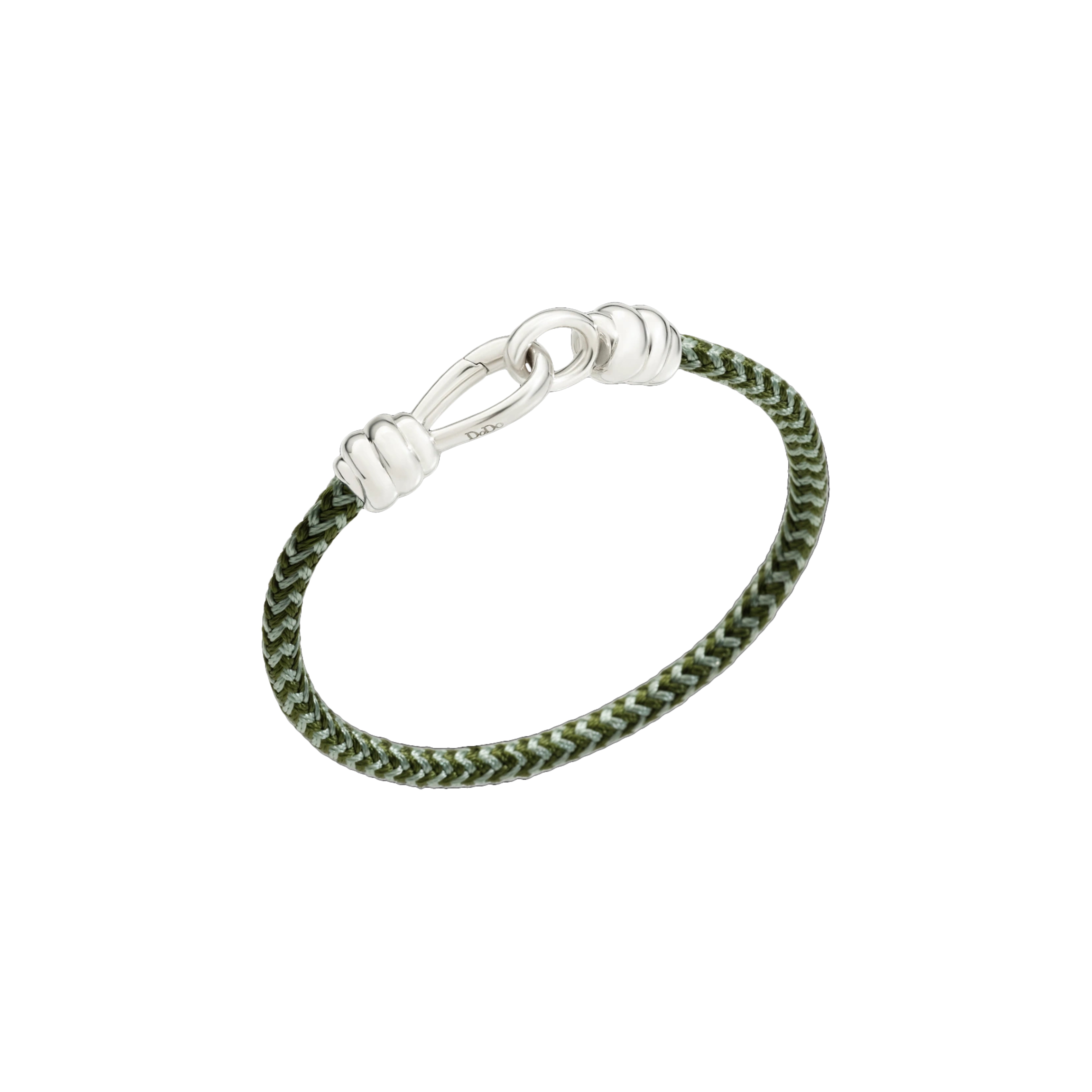 Dodo | DODO NODO - BRACCIALE NODO CON CHIUSURA IN ARGENTO 925 E CORDONE VERDE - DBC2001KNOT0CVMAG - DBC2001KNOT0CVMAG (1)