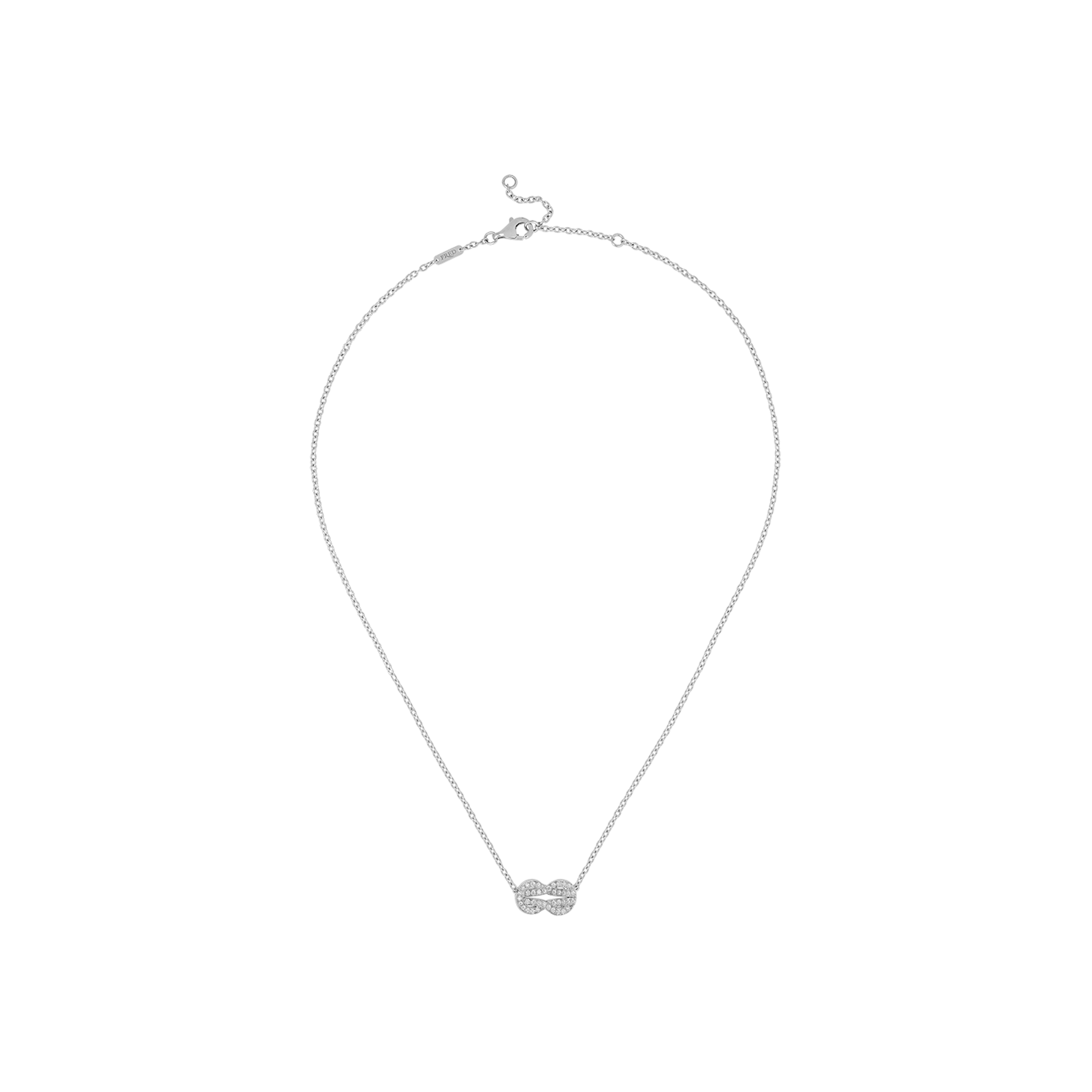 Fred | COLLANA CHANCE INFINIE MODELLO MEDIO IN ORO BIANCO E DIAMANTI - 7B0224 - 7B0224 (1)