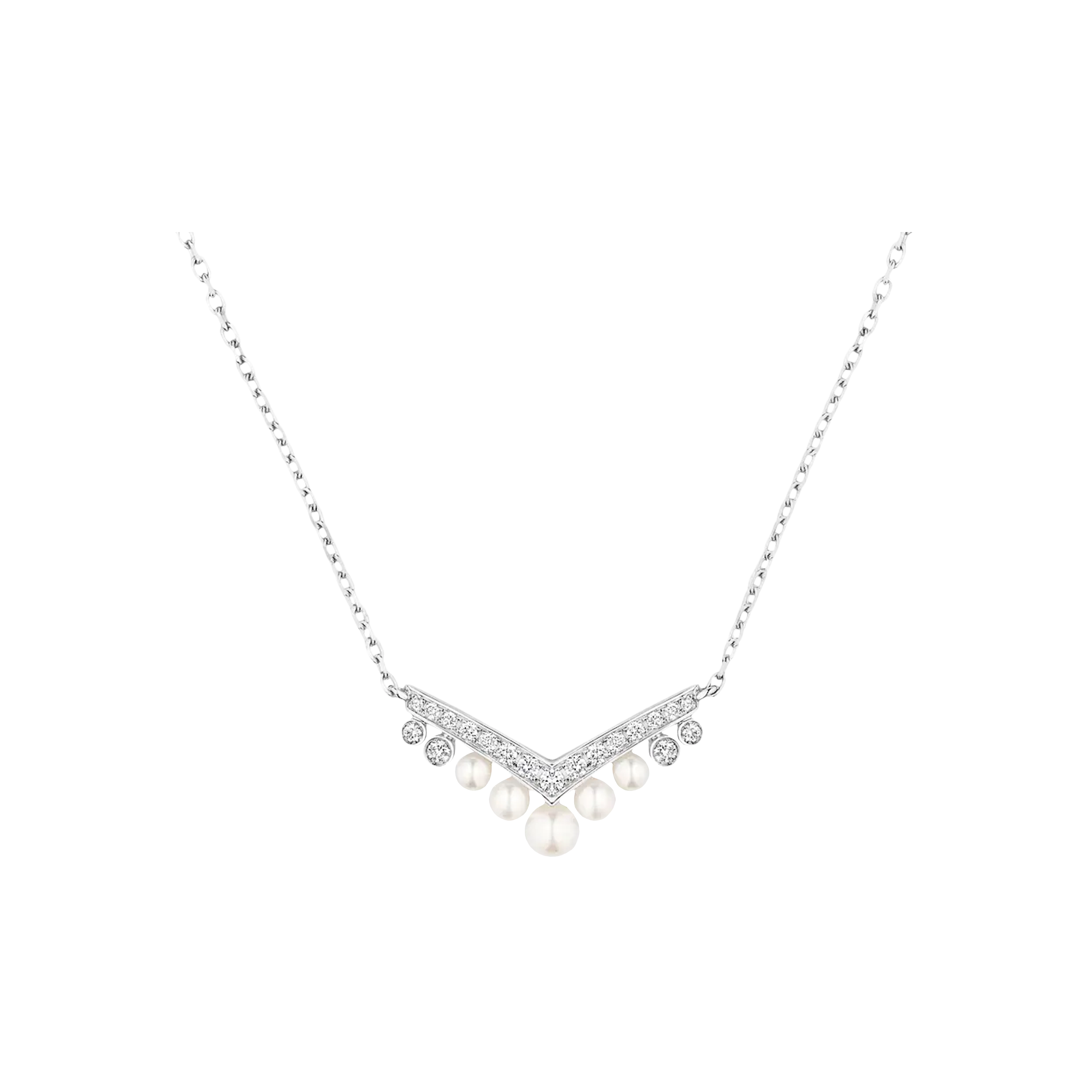 Chaumet | CHAUMET - COLLANA JOS&Eacute;PHINE AIGRETTE IN ORO BIANCO CON DIAMANTI E PERLE - 084966 - 084966 (1)